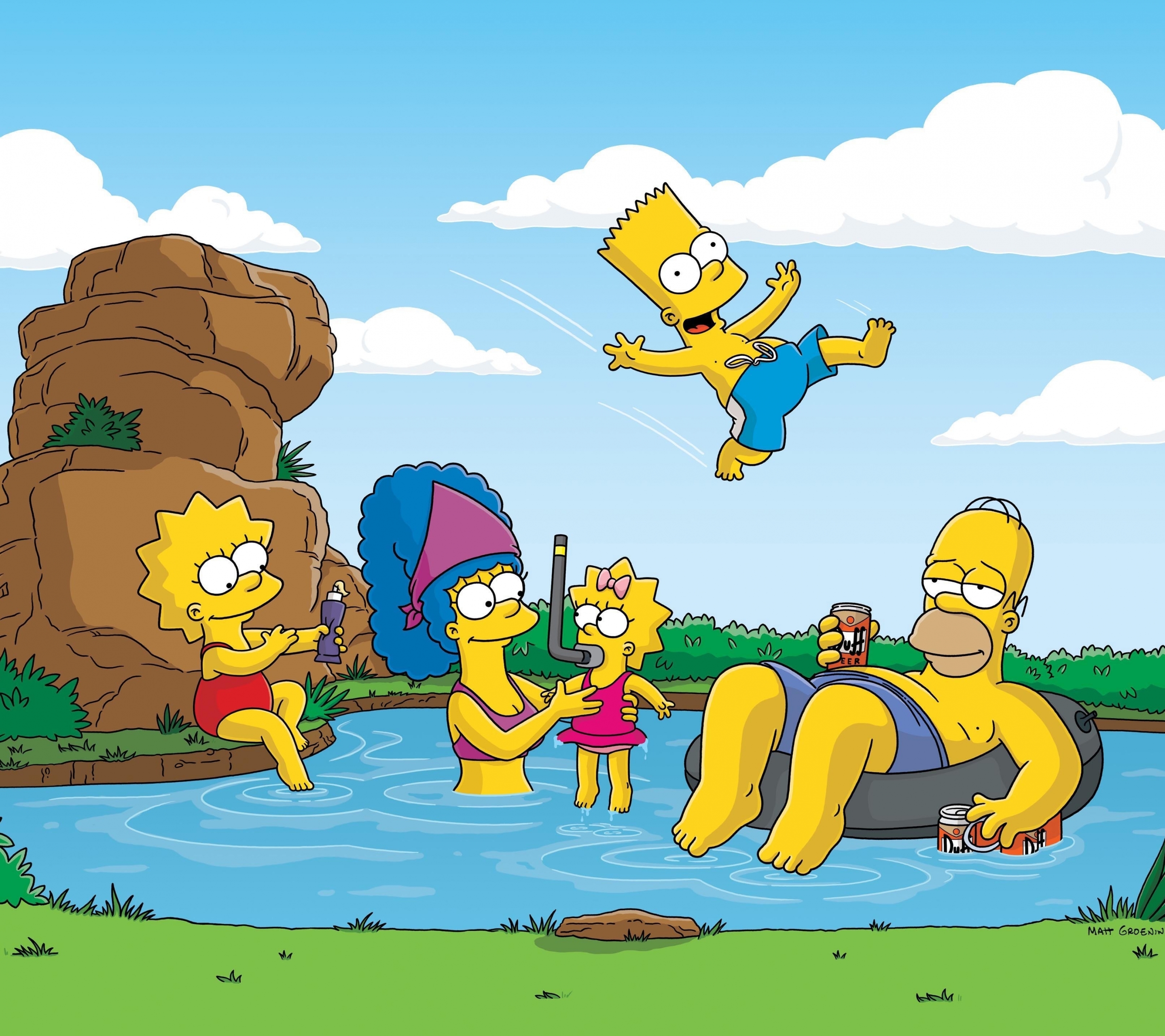 Download mobile wallpaper Homer Simpson, Tv Show, Bart Simpson, Lisa Simpson, The Simpsons, Maggie Simpson, Marge Simpson for free.