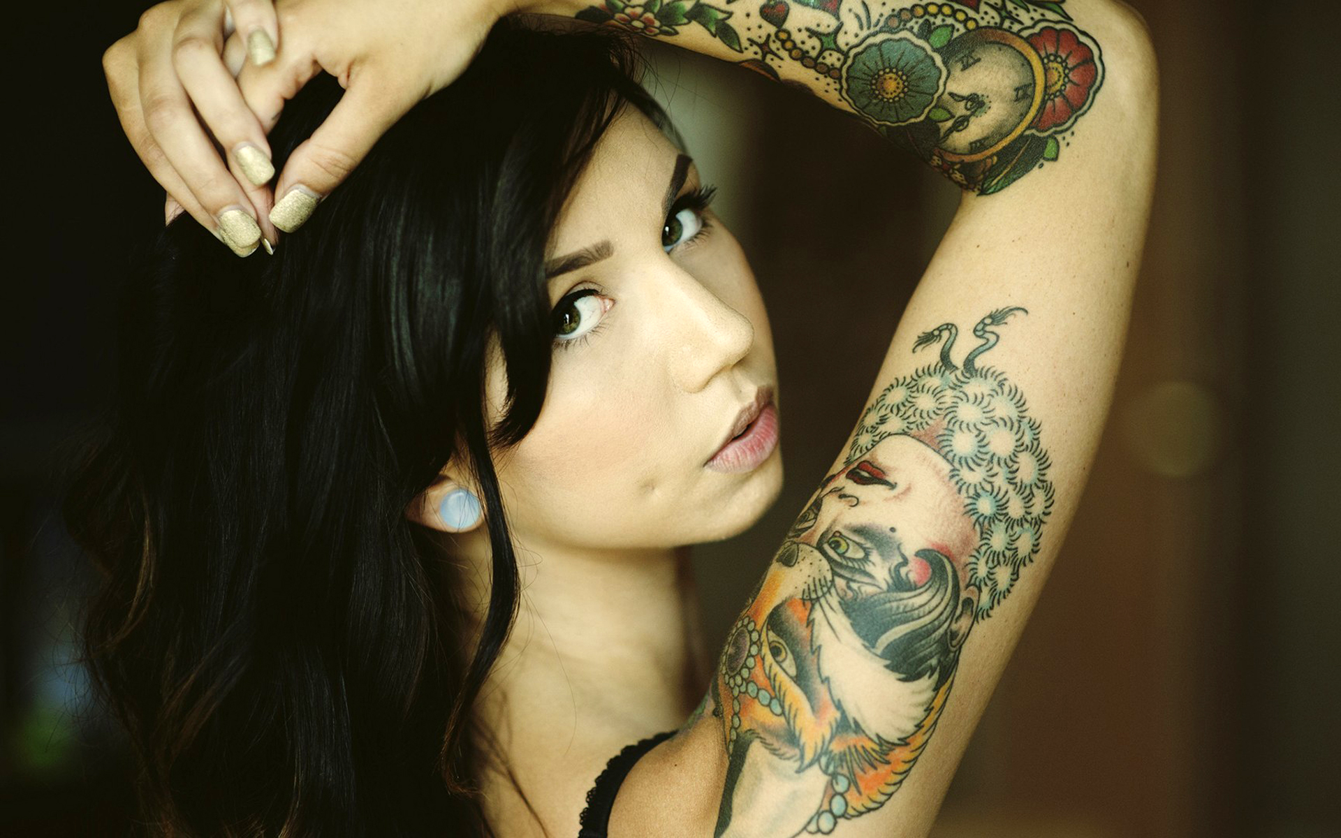 Download mobile wallpaper Tattoo, Women, Sensual for free.