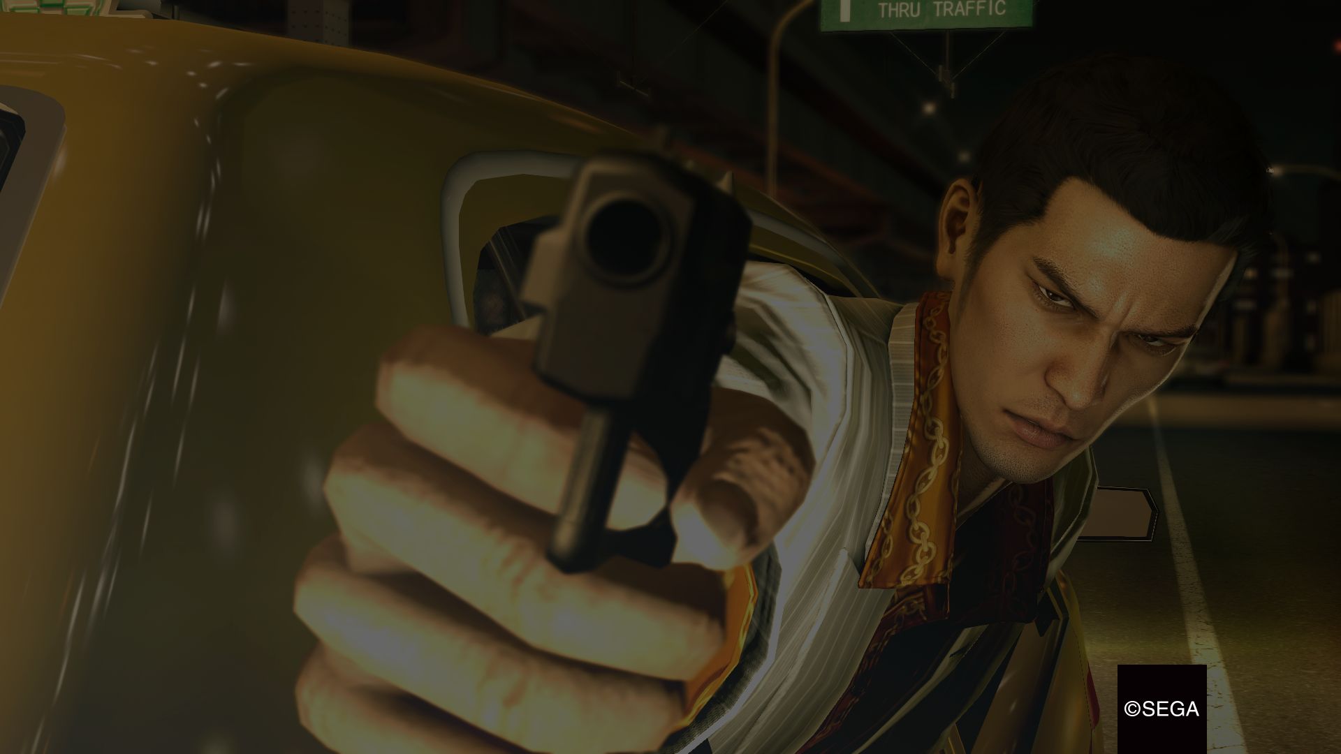 yakuza 0, video game, gun, kazuma kiryu