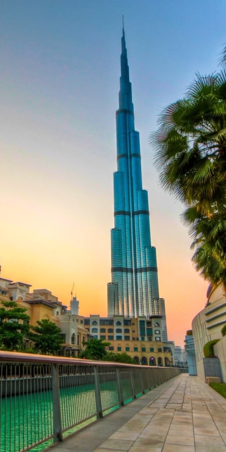 Download mobile wallpaper Skyscraper, Building, Burj Khalifa, Man Made for free.
