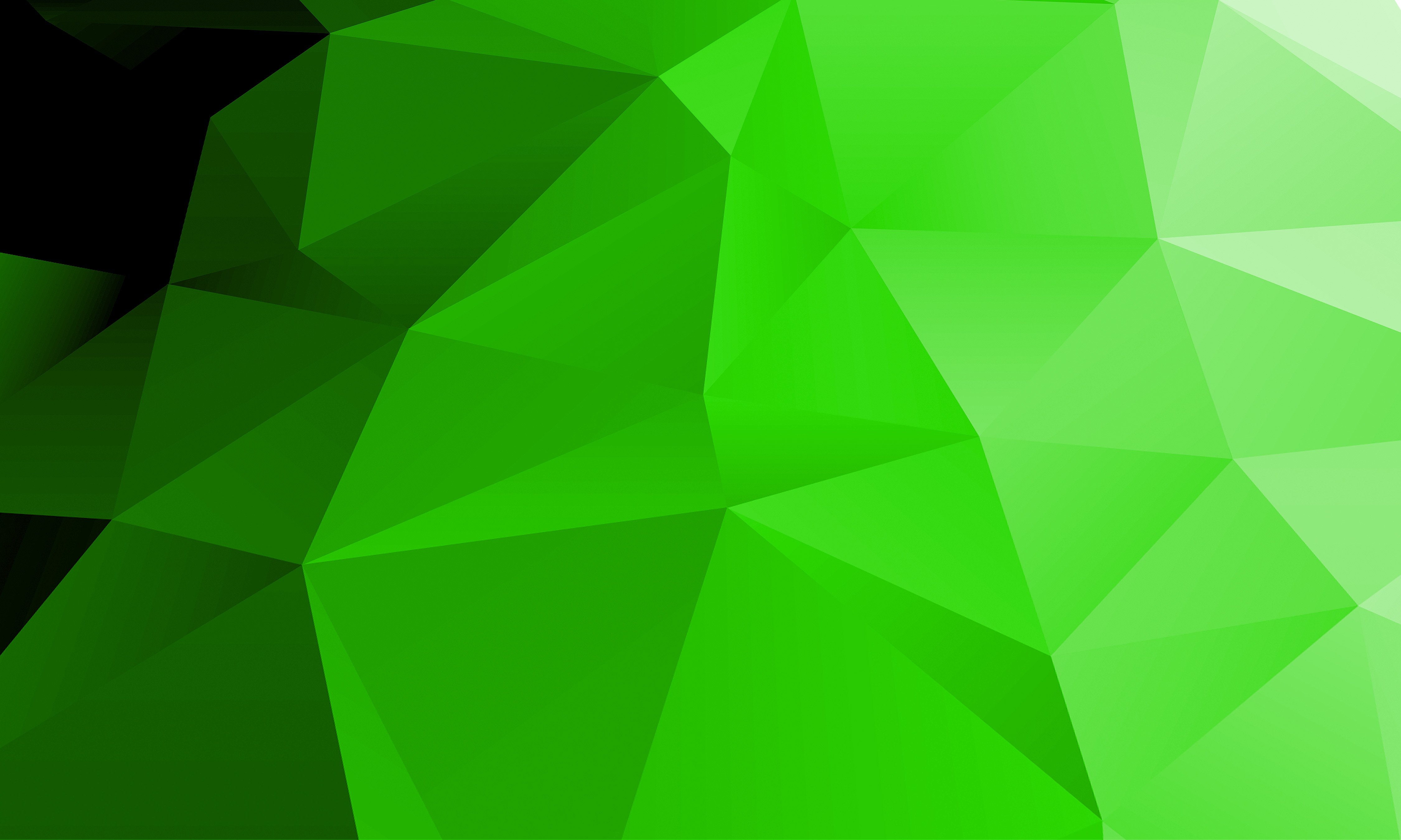 Скачать картинку Зеленый, Треугольник, Абстрактные в телефон бесплатно.