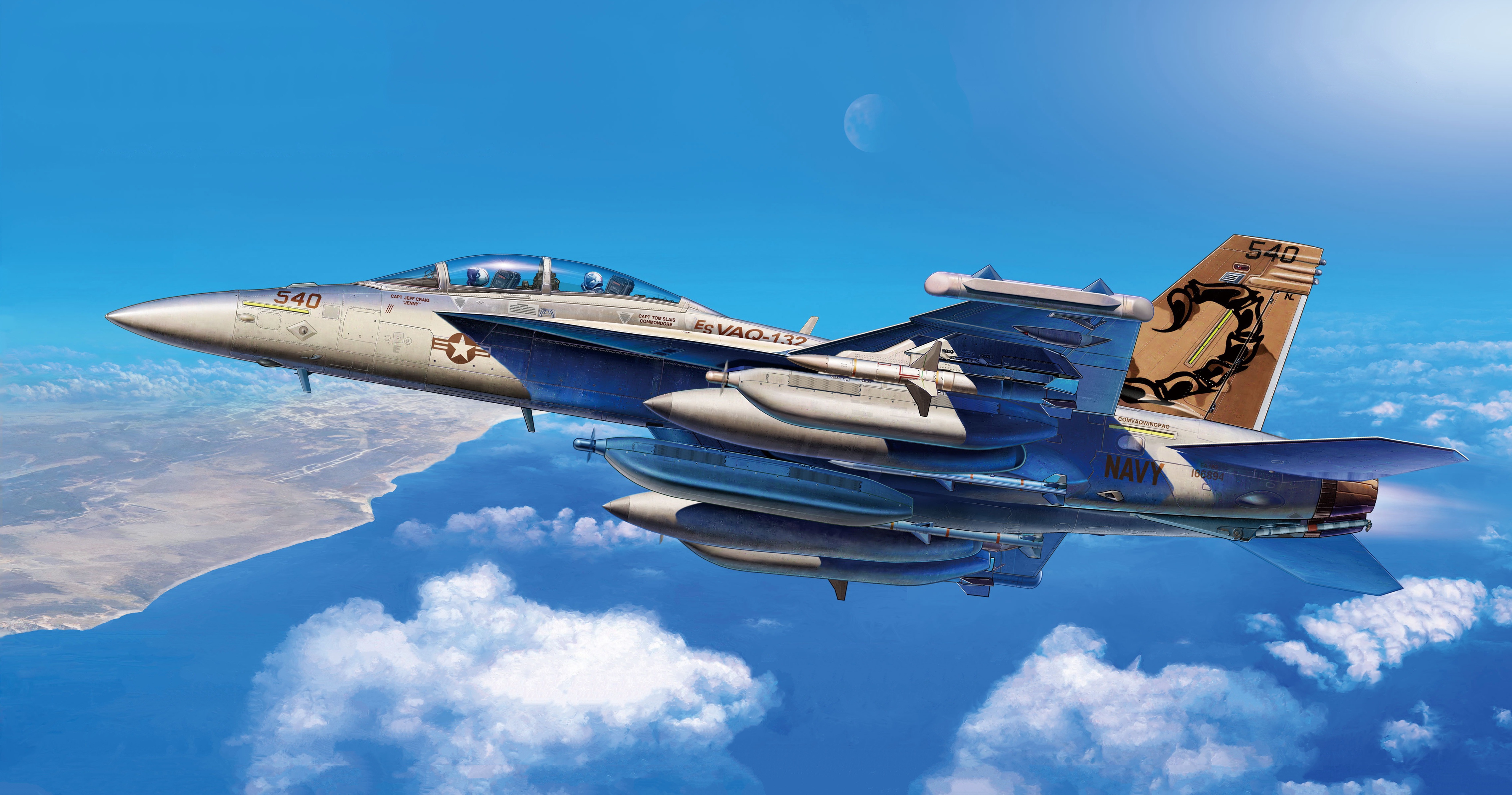 Download mobile wallpaper Military, Jet Fighter, Boeing F/a 18E/f Super Hornet, Warplane, Jet Fighters for free.