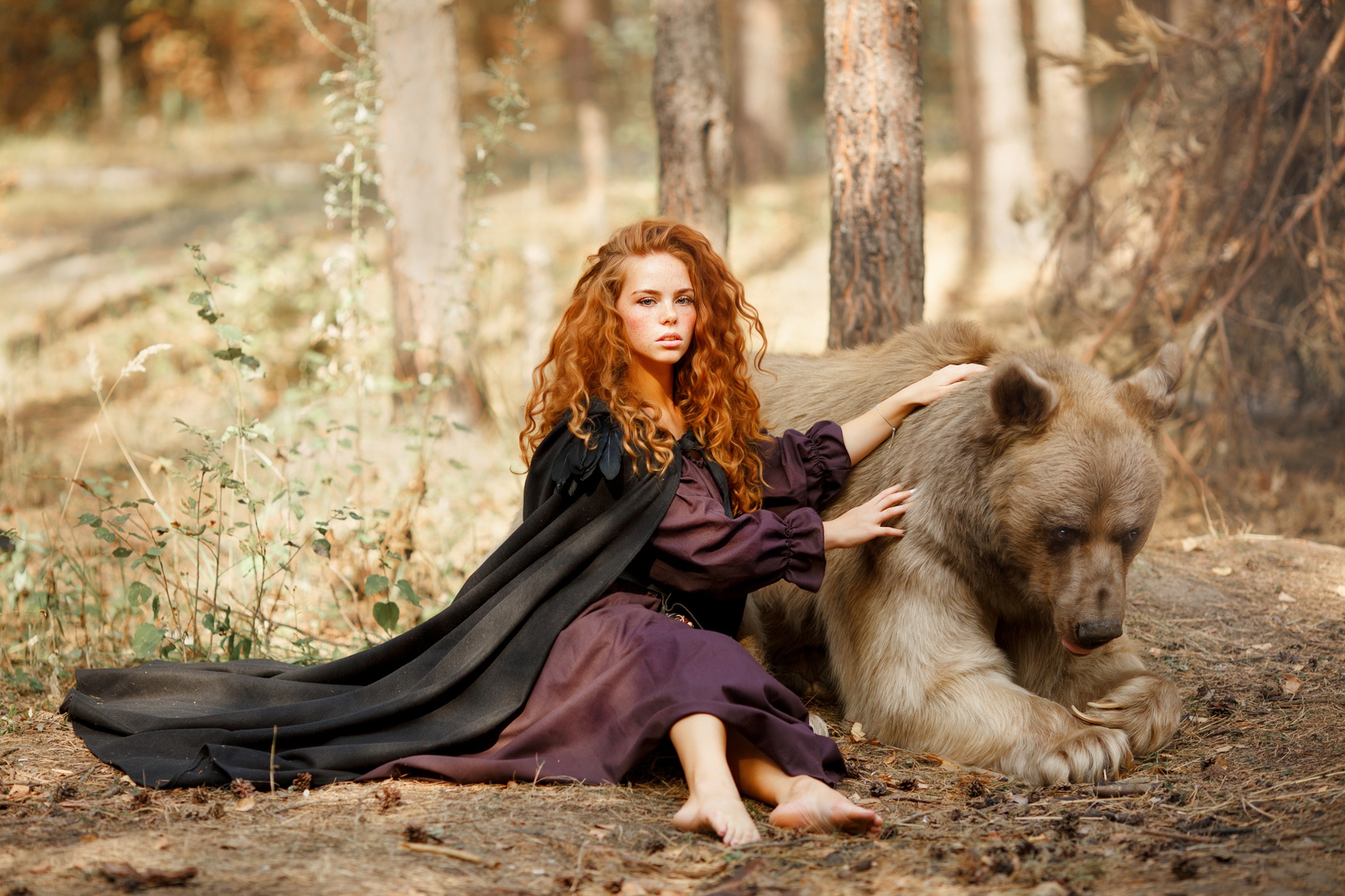 Baixe gratuitamente a imagem Urso, Ruiva, Modelo, Mulheres na área de trabalho do seu PC