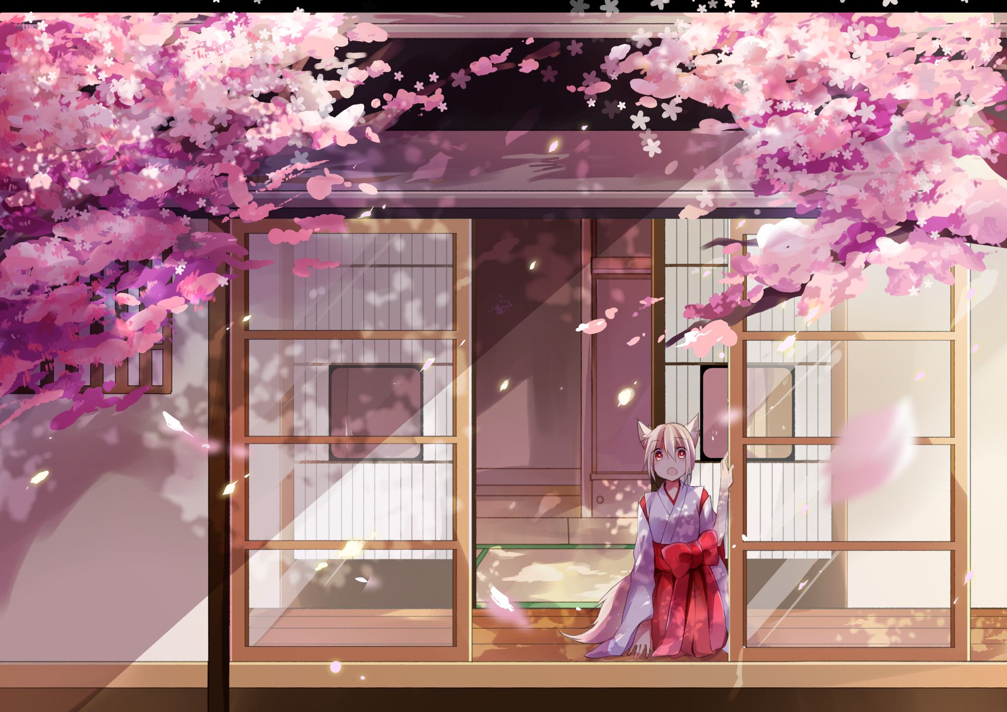 Download mobile wallpaper Anime, Cherry Blossom, Original for free.
