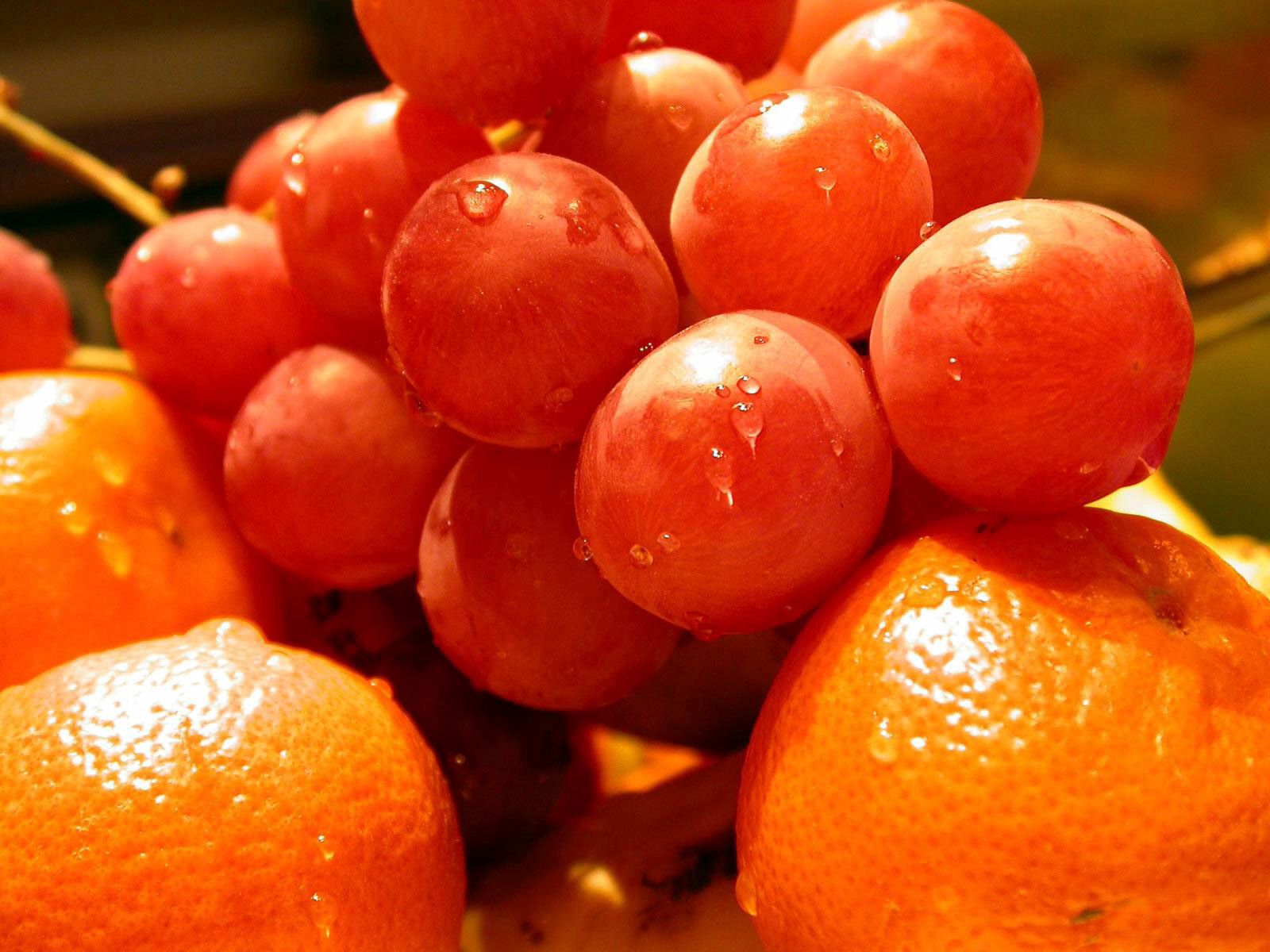 Laden Sie das Lebensmittel, Obst, Oranges, Trauben-Bild kostenlos auf Ihren PC-Desktop herunter