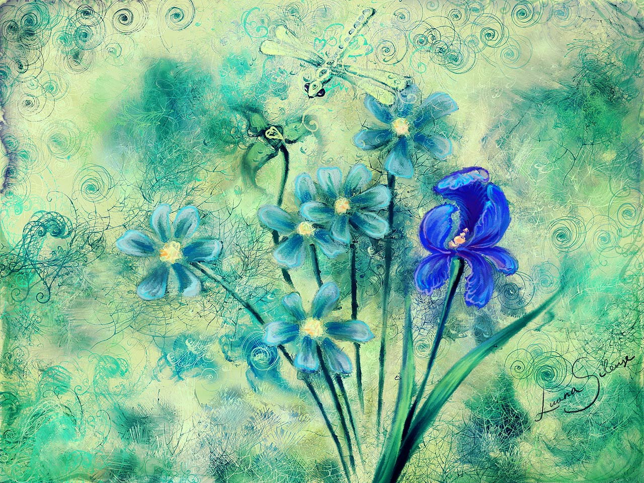 Free download wallpaper Flower, Artistic on your PC desktop