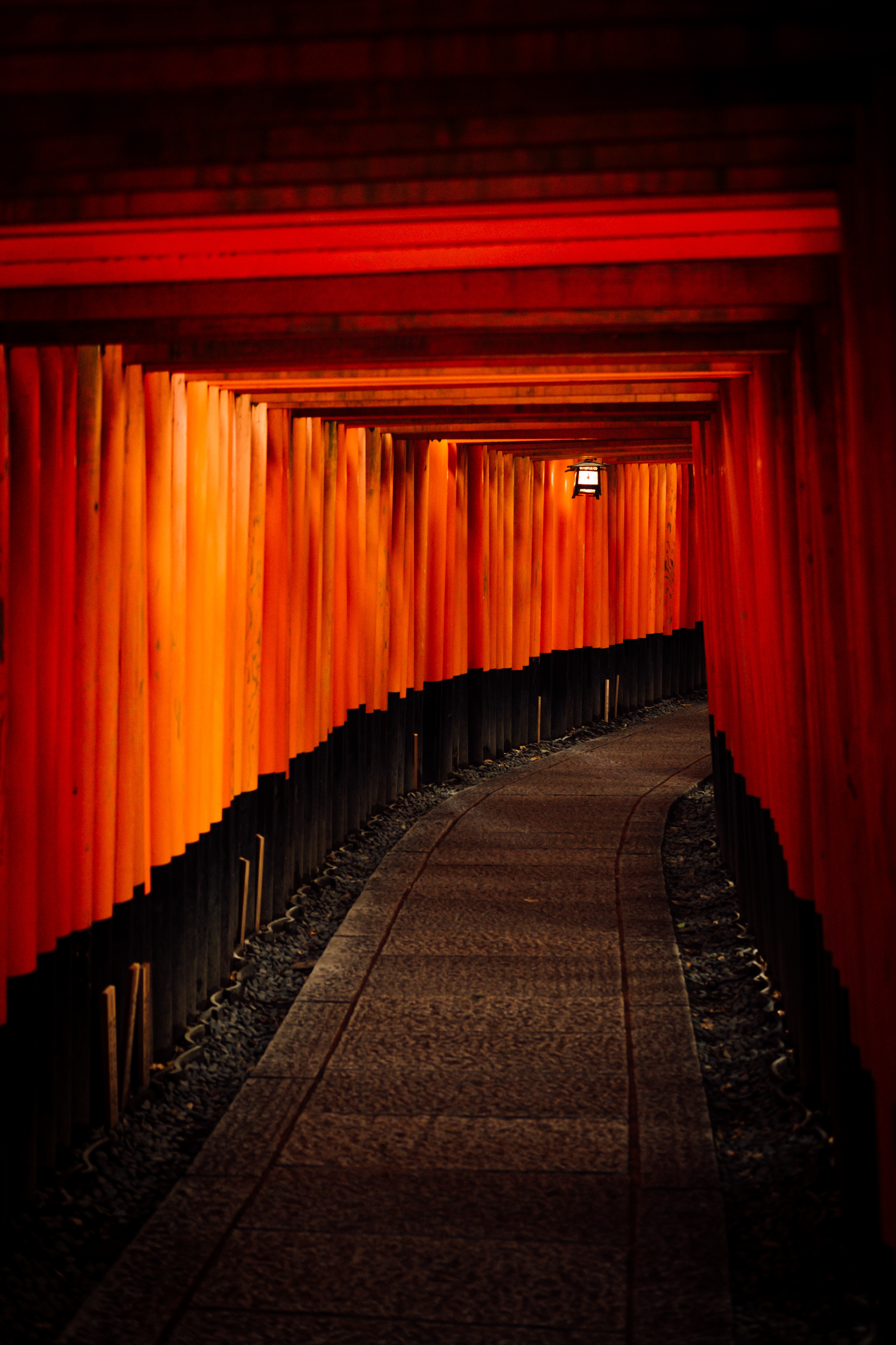 corridor, passage, red, miscellanea, miscellaneous, turn, path High Definition image