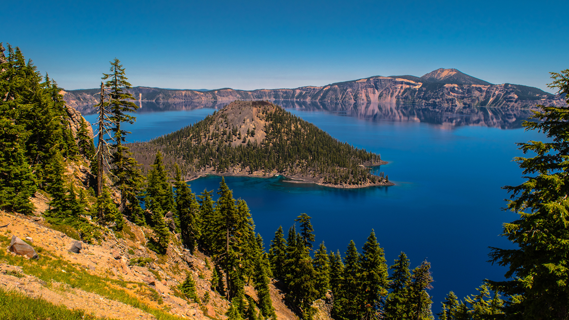 Descarga gratis la imagen Tierra/naturaleza, Lago Del Crater en el escritorio de tu PC