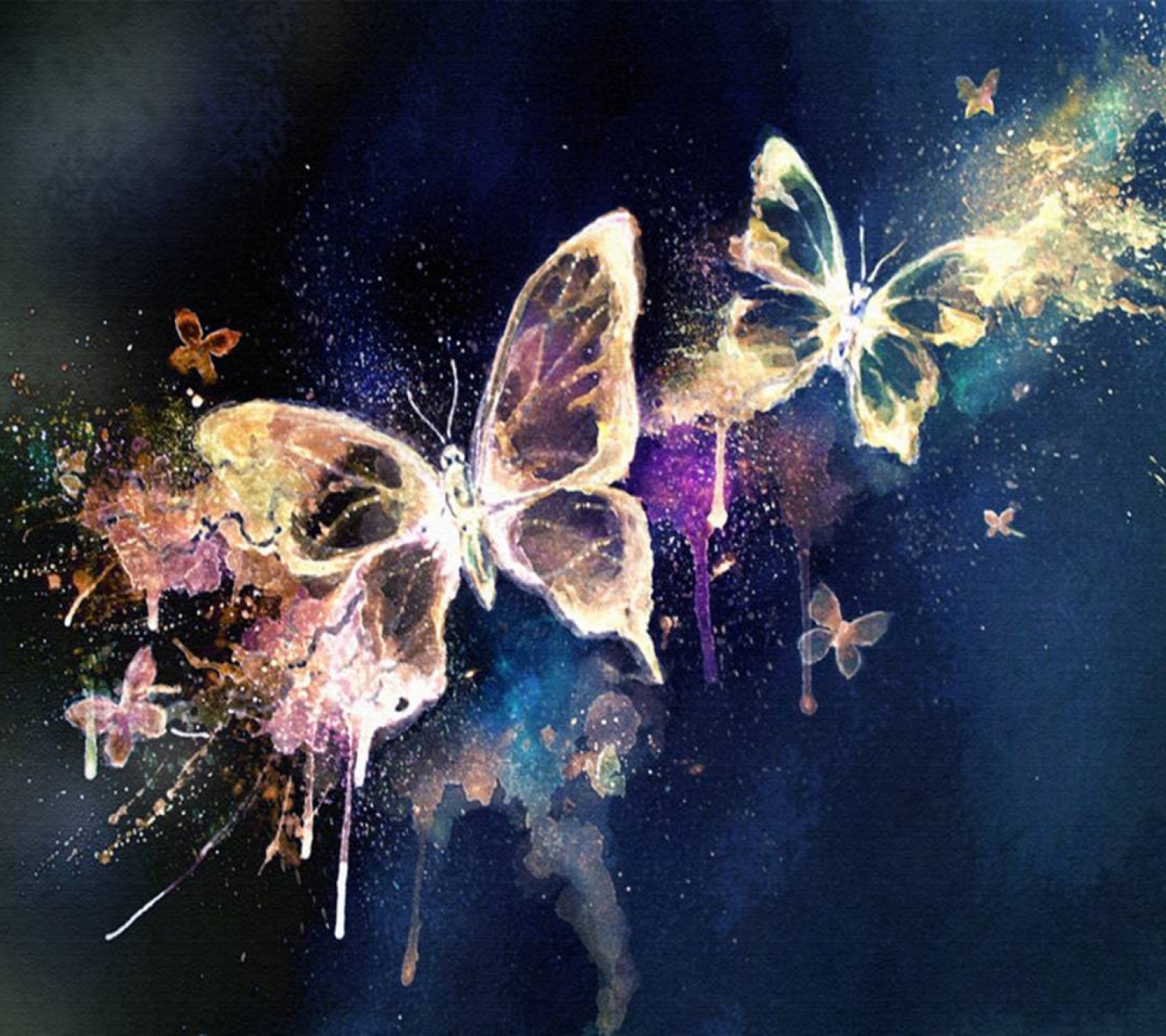 Free download wallpaper Butterfly, Artistic, Watercolor on your PC desktop