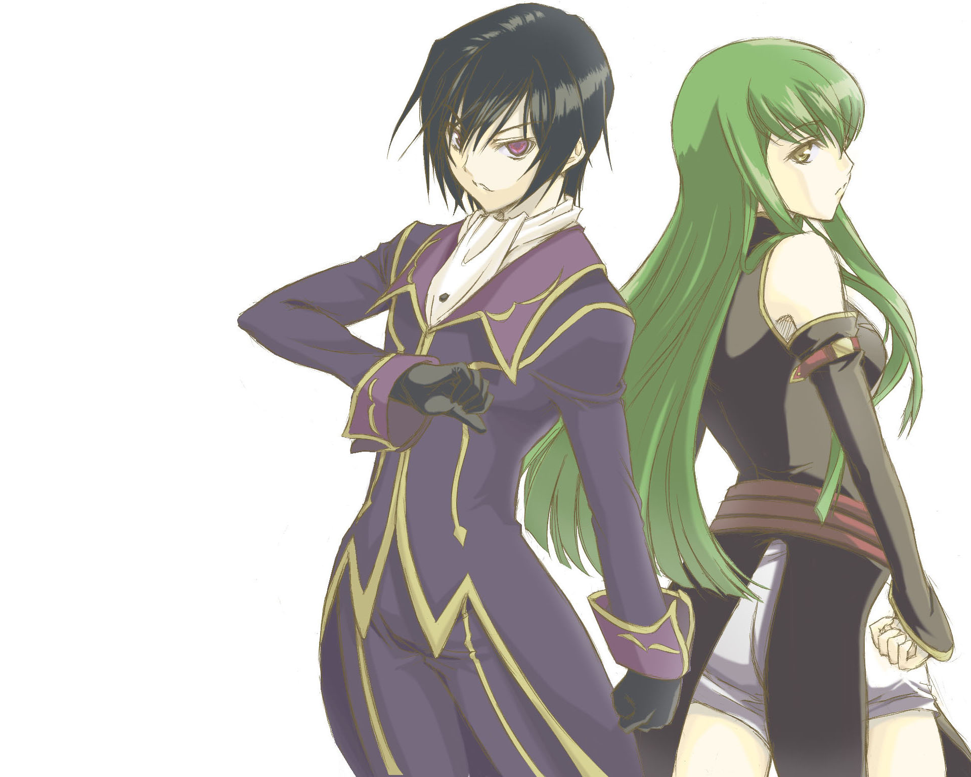 Download mobile wallpaper Anime, Lelouch Lamperouge, Code Geass, C C (Code Geass) for free.