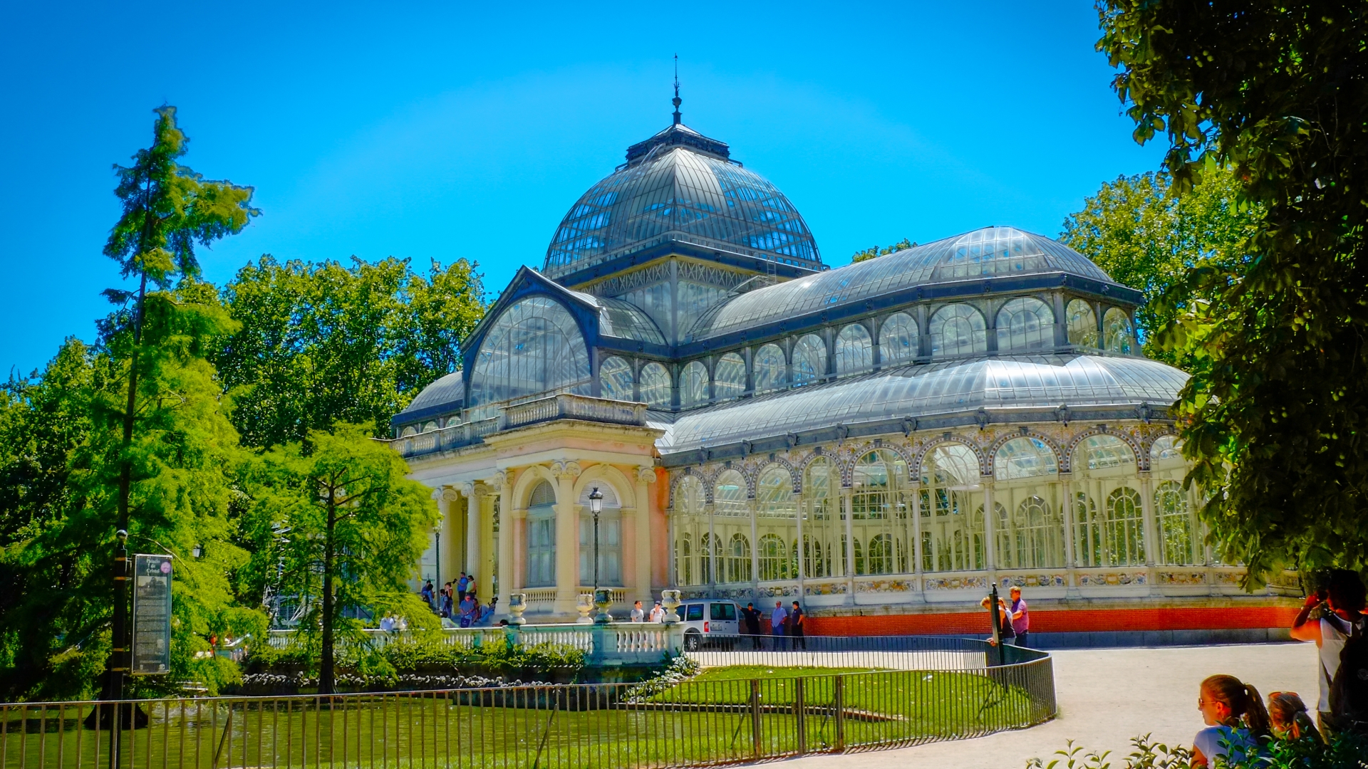 642214 Hintergrundbild herunterladen menschengemacht, palacio de cristal - Bildschirmschoner und Bilder kostenlos