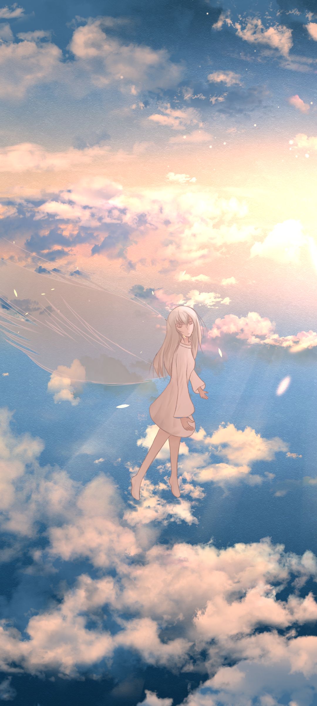 Download mobile wallpaper Anime, Sky, Cloud, Original for free.