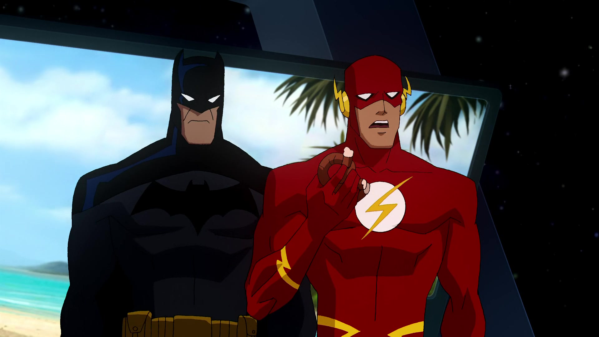 movie, justice league: crisis on two earths, batman, flash, wally west
