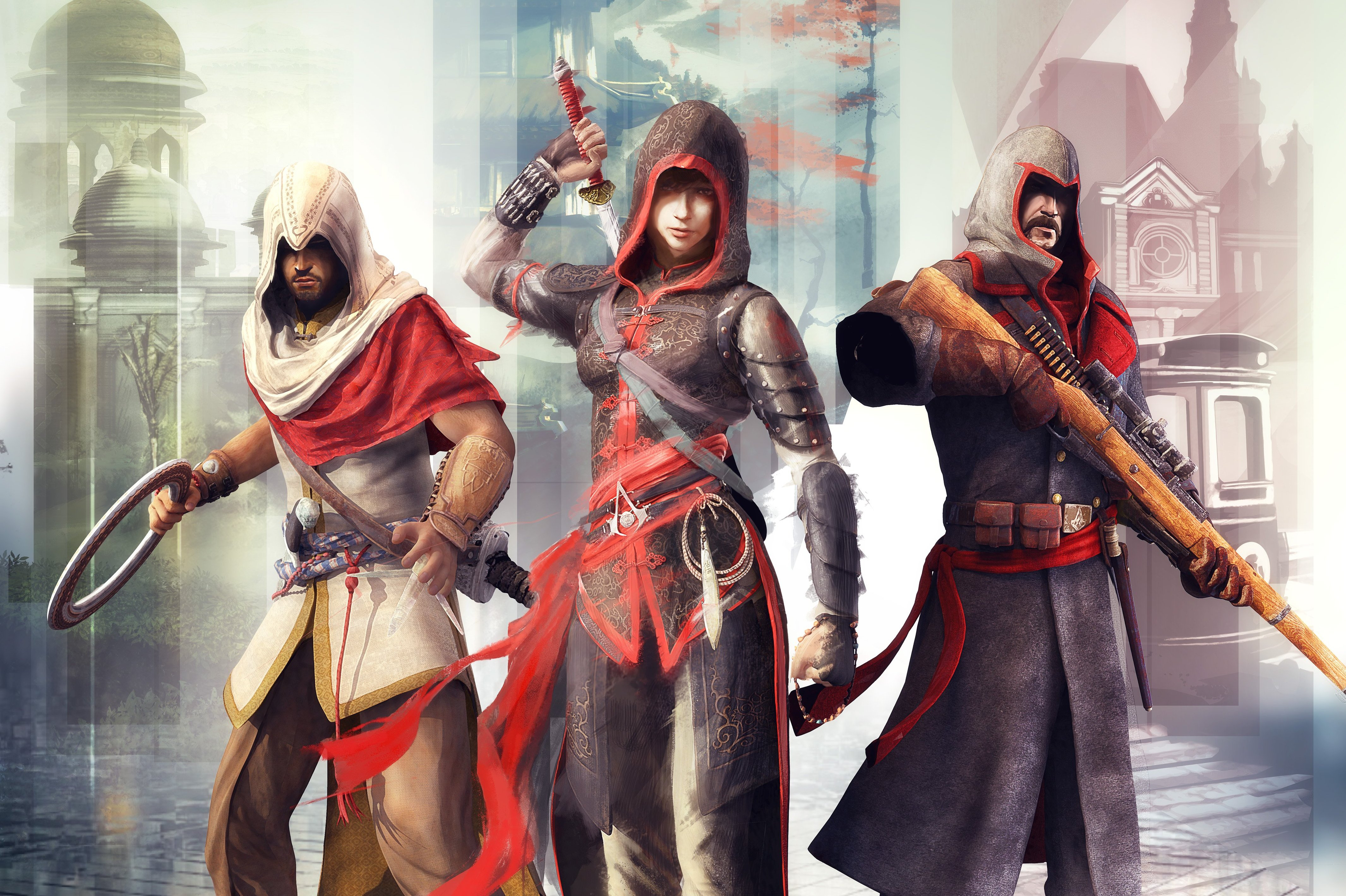 Популярные заставки и фоны Хроники Assassin's Creed на компьютер