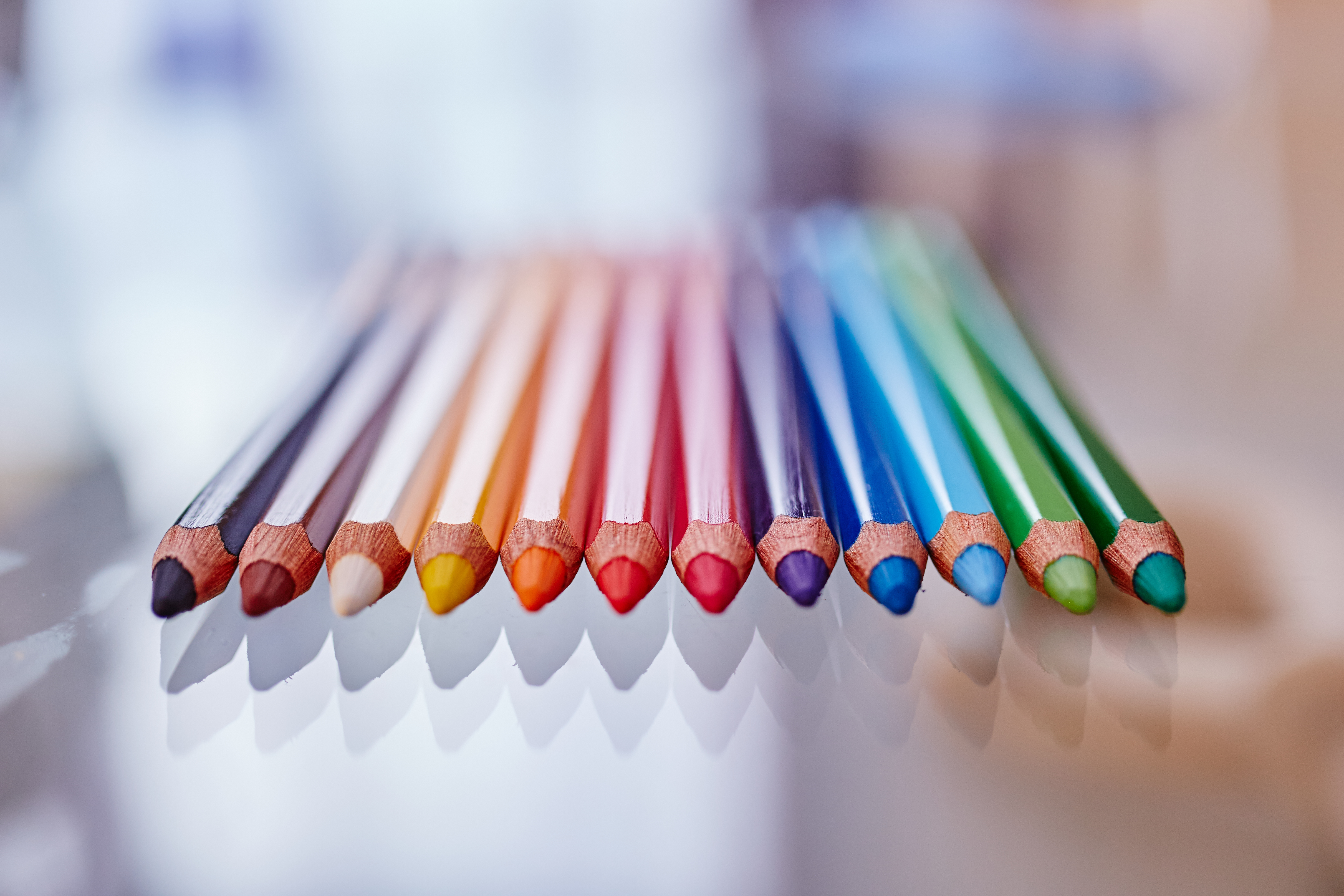 105215 скачать обои разноцветный, разное, цветные карандаши, заточенные - заставки и картинки бесплатно