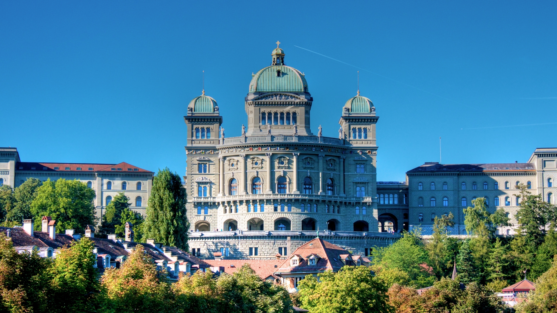 Linux Swiss Parliament Building Wallpaper
