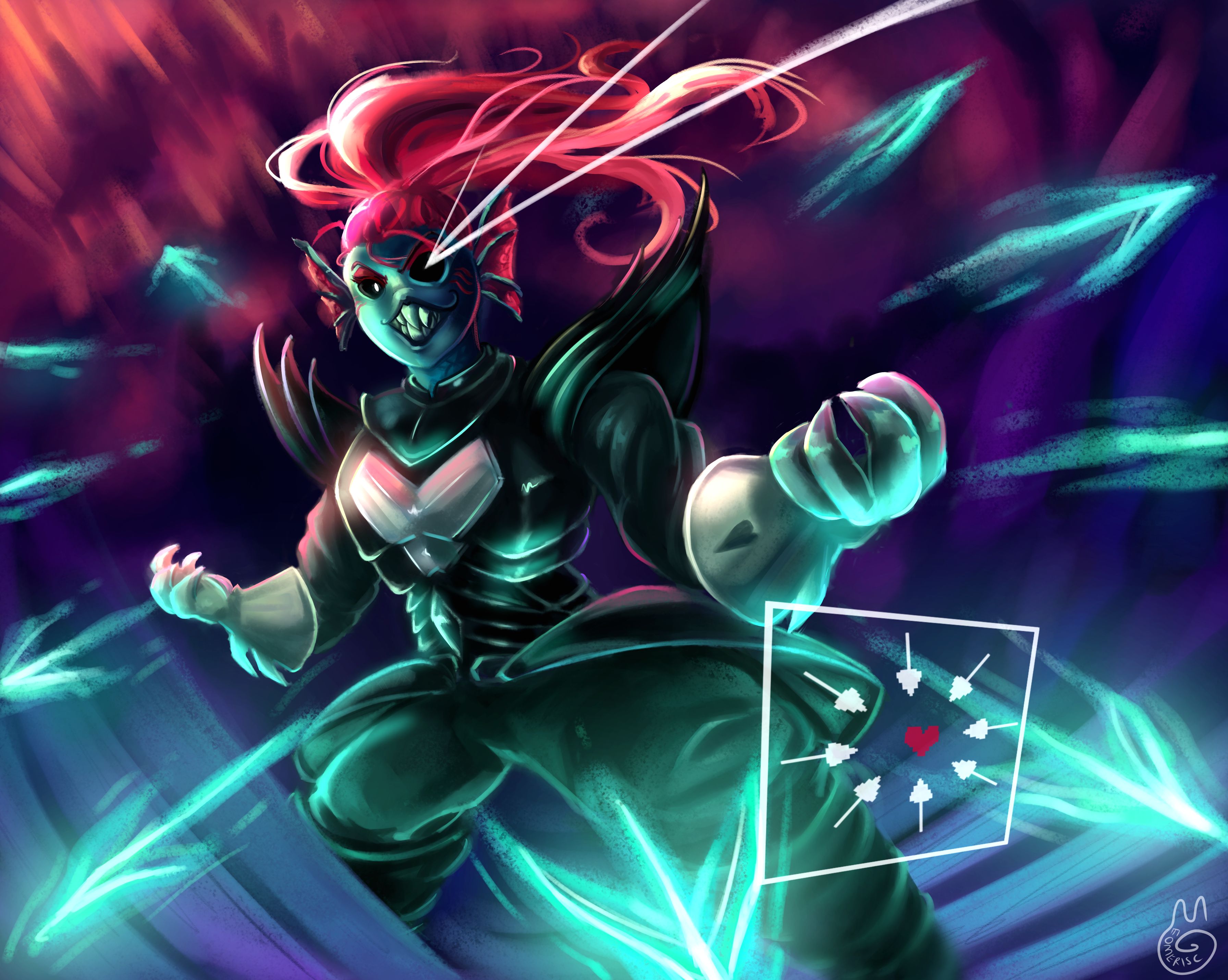 Free download wallpaper Video Game, Undertale, Undyne The Undying (Undertale) on your PC desktop