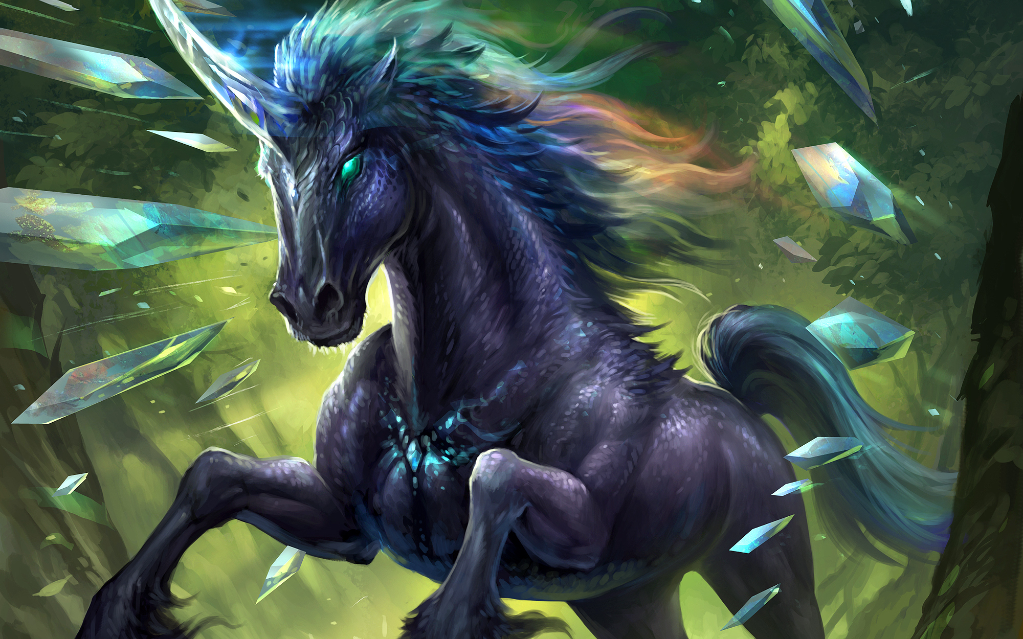 Descarga gratis la imagen Fantasía, Unicornio, Animales De Fantasía en el escritorio de tu PC