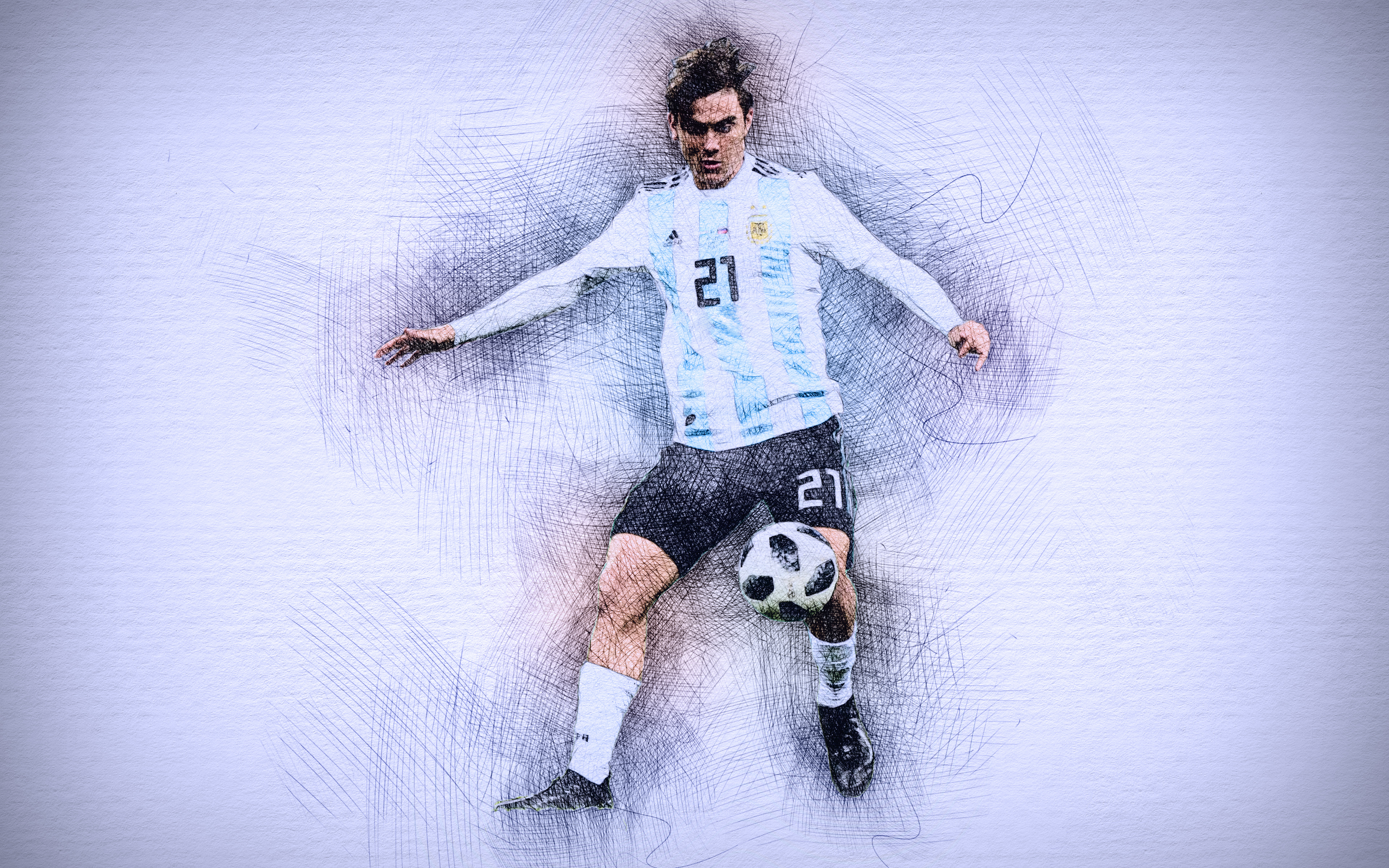無料モバイル壁紙スポーツ, サッカー, アルゼンチン人, パウロ・ディバラをダウンロードします。
