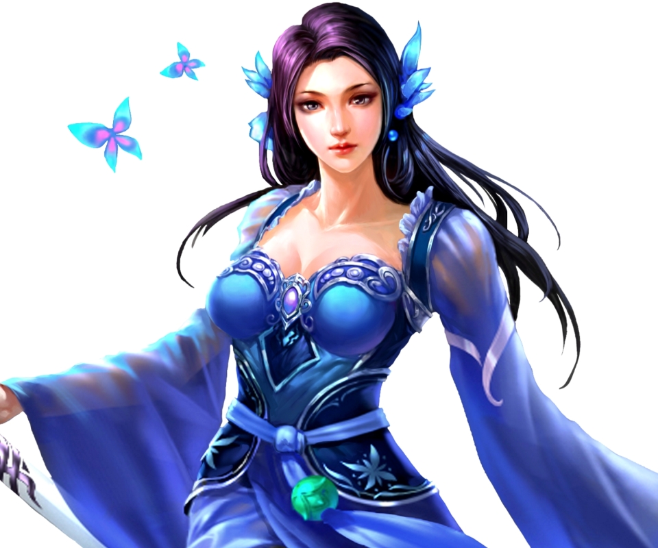 Free download wallpaper Fantasy, Butterfly, Women, Purple Hair on your PC desktop