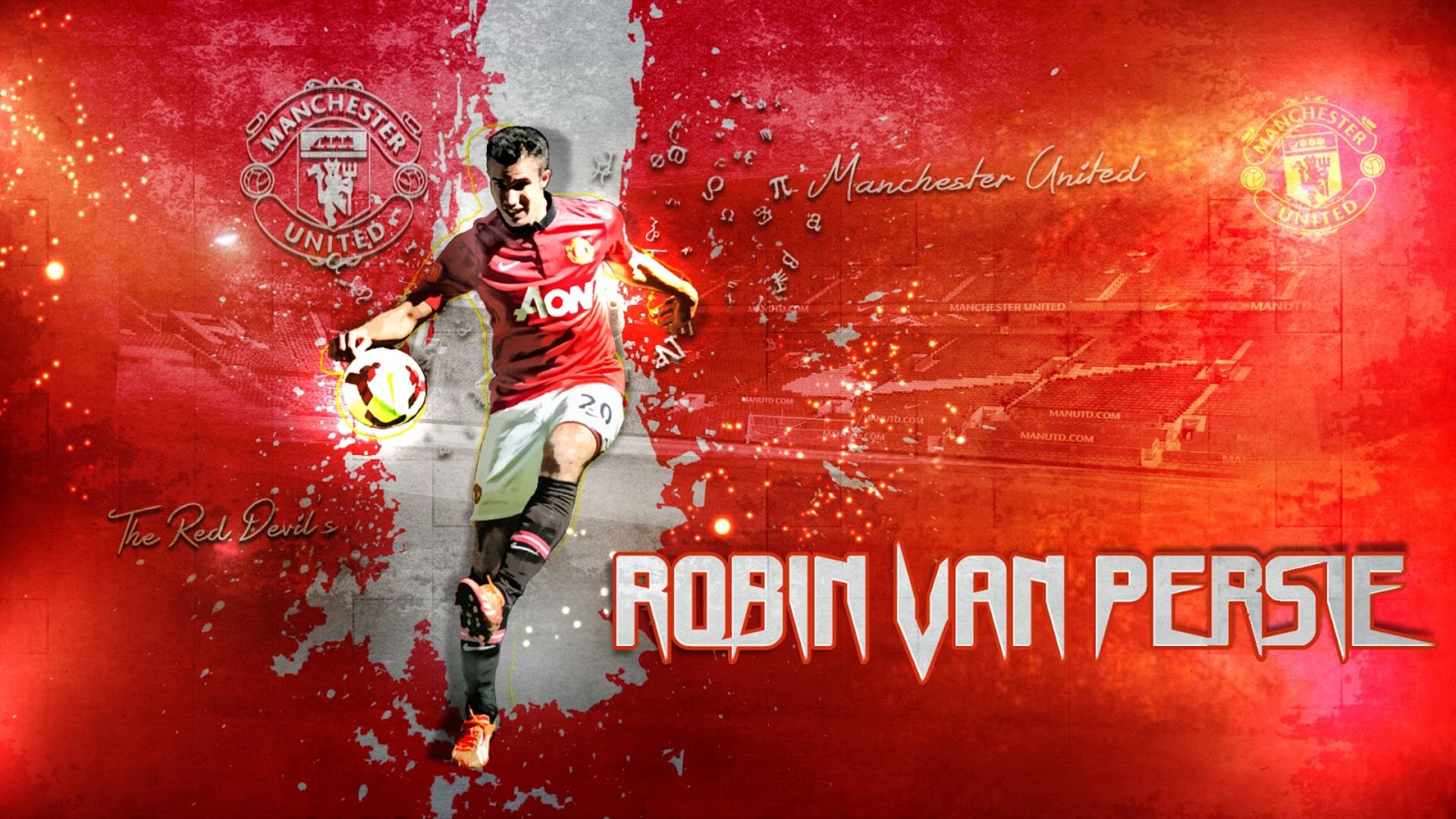 Baixar papel de parede para celular de Esportes, Futebol, Robin Van Persie, Manchester United F C gratuito.