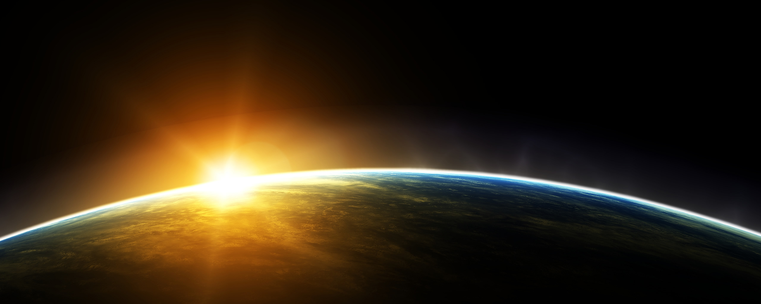 space, from space, sunrise, earth