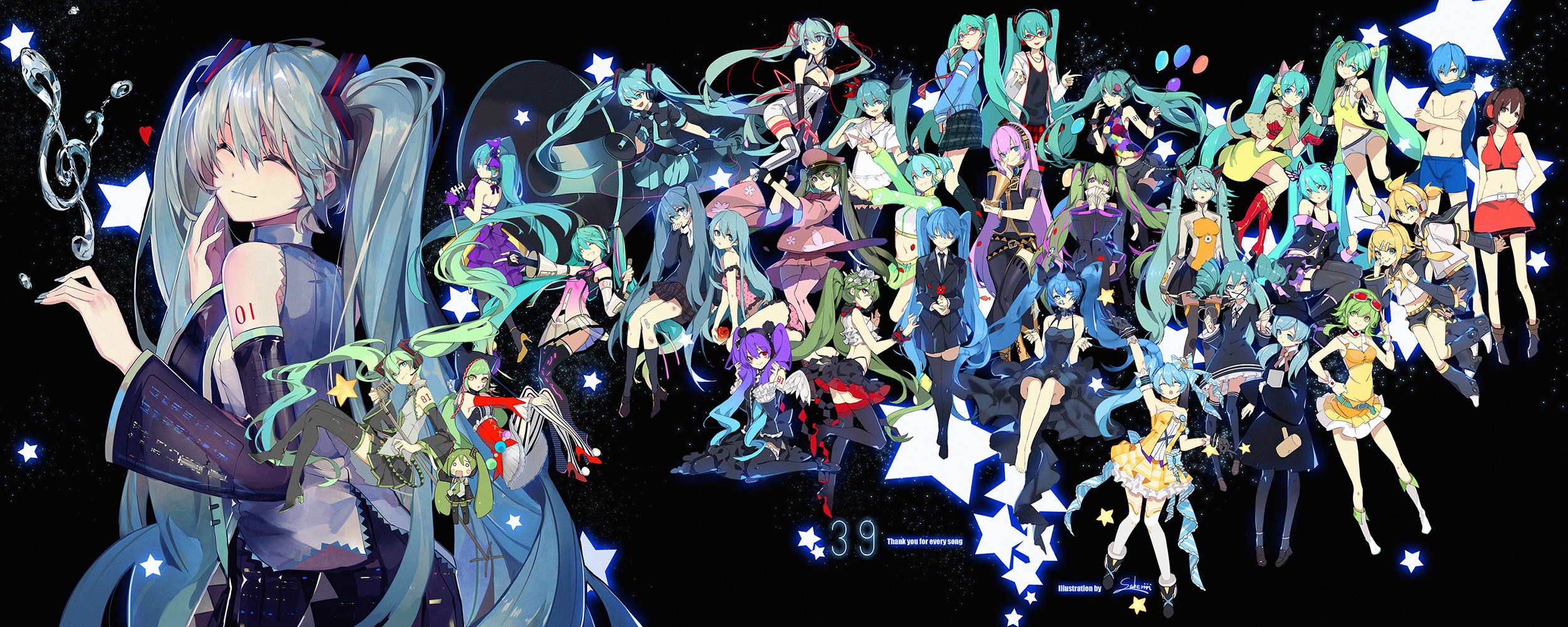 Descarga gratuita de fondo de pantalla para móvil de Vocaloid, Luka Megurine, Animado, Hatsune Miku, El Amor Es Guerra (Vocaloid), Rin Kagamine, Gumi (Vocaloid), Kaito (Vocaloid), Len Kagamine, Meiko (Vocaloid), Proyecto Diva.