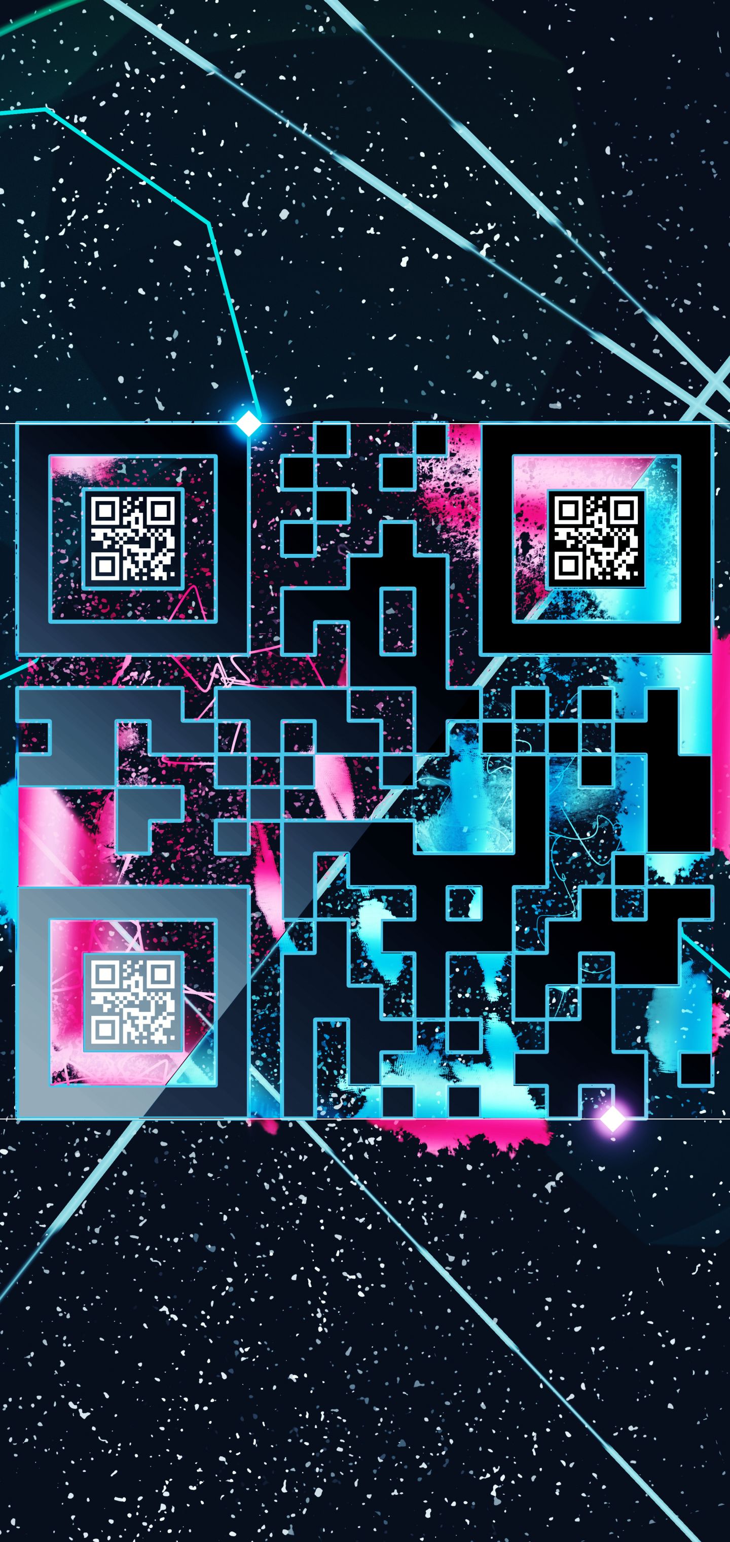 Download mobile wallpaper Space, Technology, Artistic, Qr Code for free.