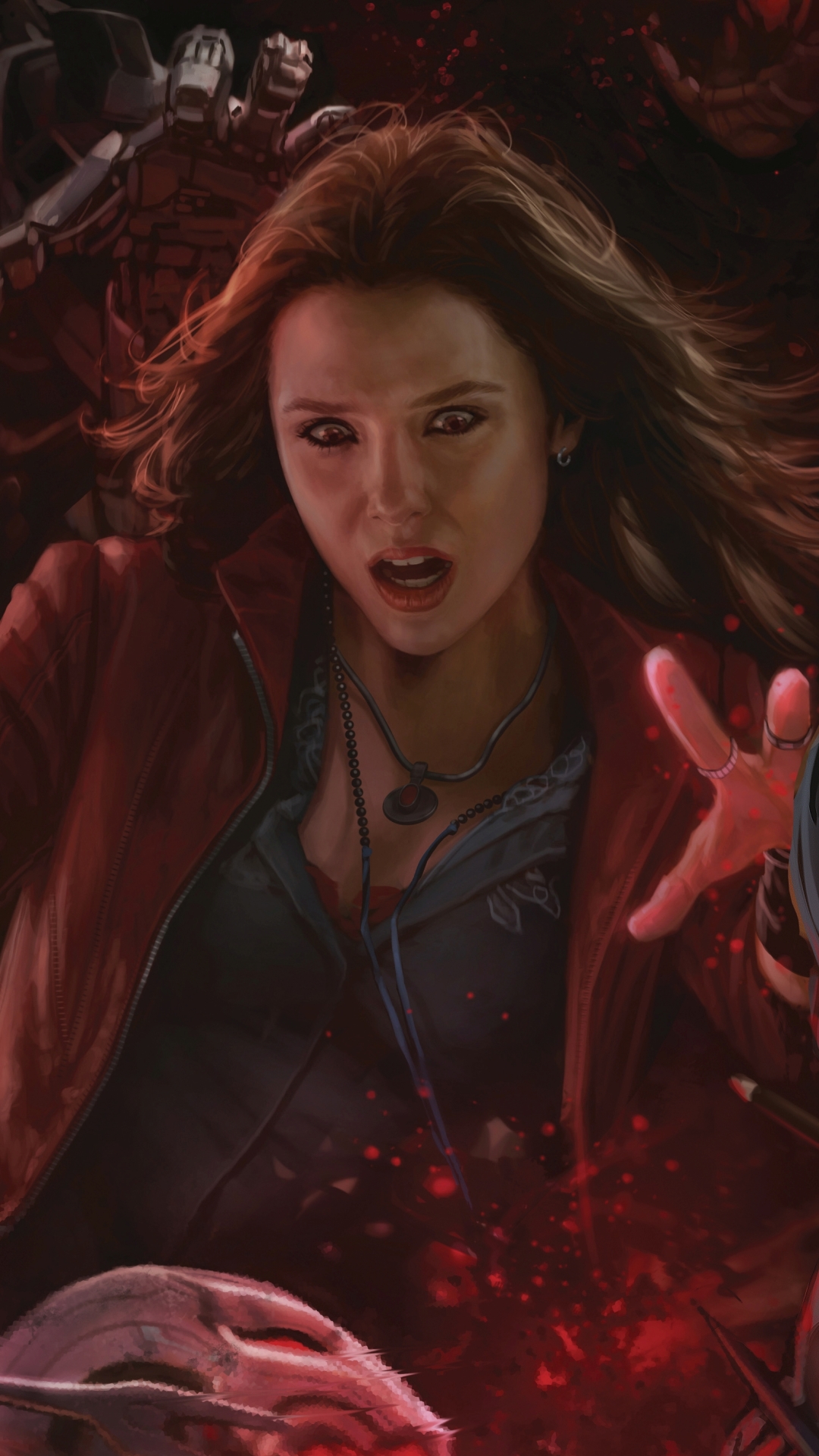 Download mobile wallpaper Movie, The Avengers, Scarlet Witch, Avengers: Age Of Ultron, Elizabeth Olsen for free.