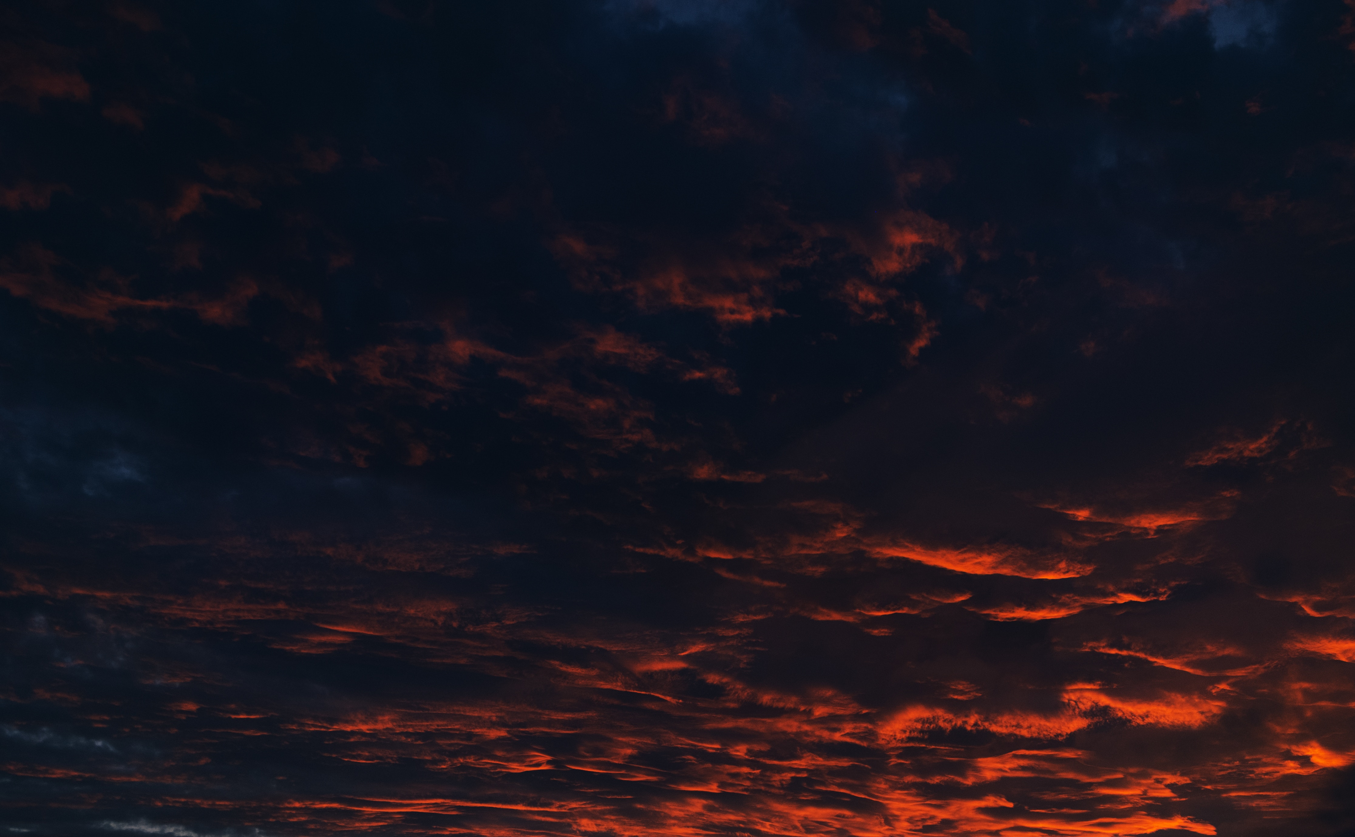 Download mobile wallpaper Clouds, Night, Sunset, Dark for free.