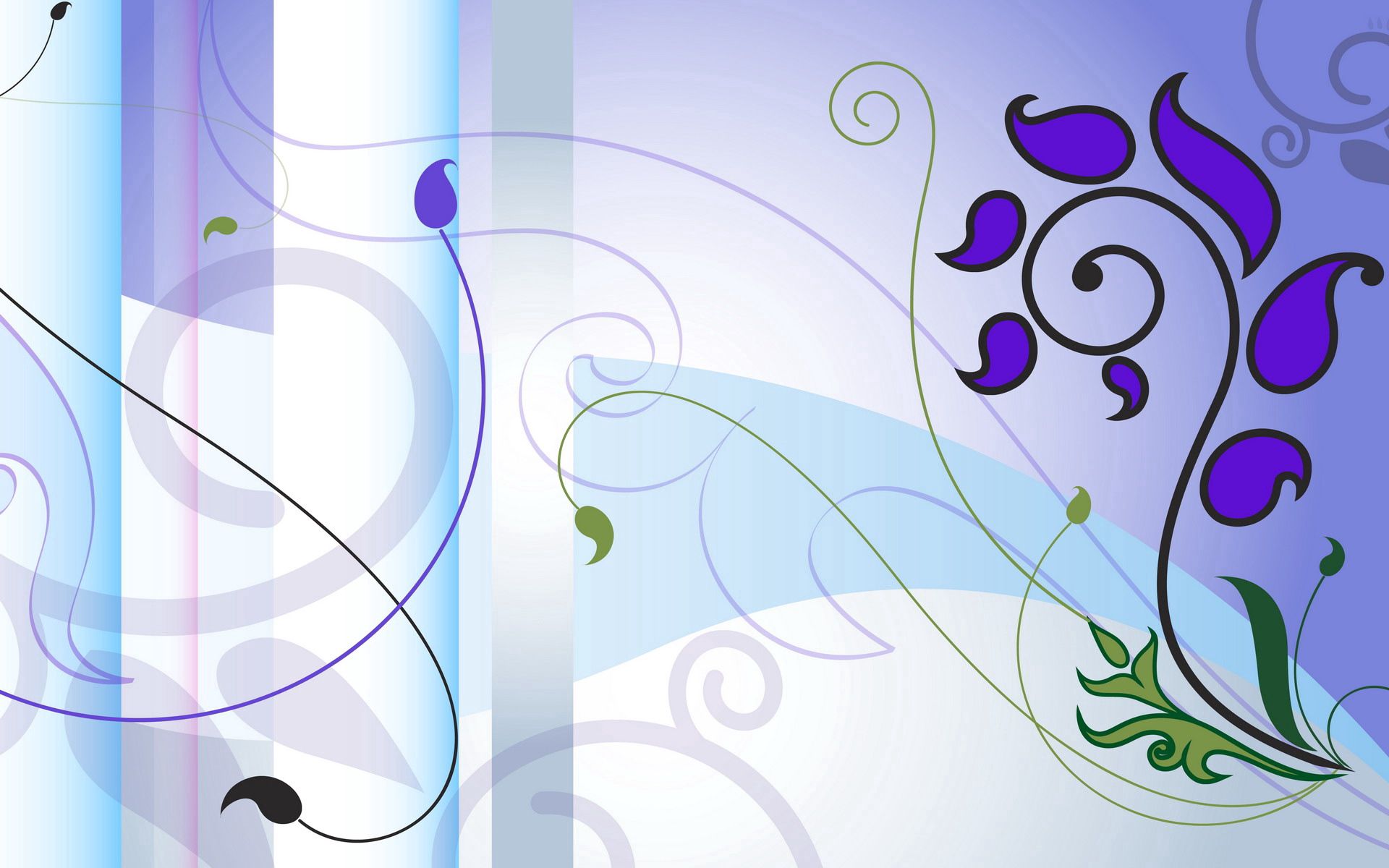Free download wallpaper Flowers, Lilac, Violet, Patterns, Purple, Vector on your PC desktop