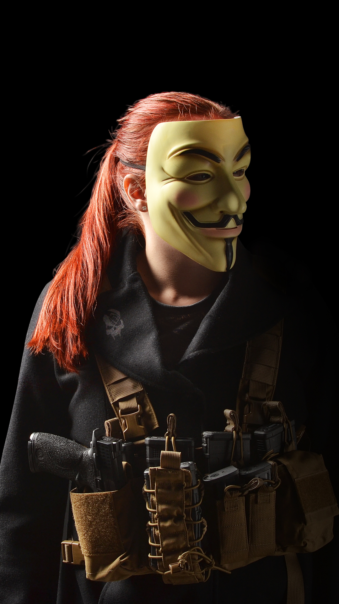 Download mobile wallpaper Mask, Technology, Anonymous for free.