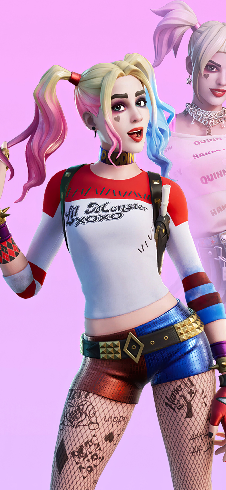 Descarga gratuita de fondo de pantalla para móvil de Videojuego, Harley Quinn, Fortnite, Fortnite Battle Royale.