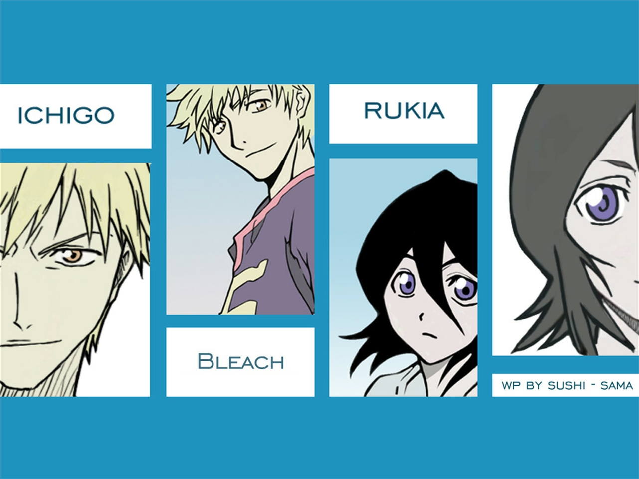 Download mobile wallpaper Anime, Bleach, Rukia Kuchiki, Ichigo Kurosaki for free.