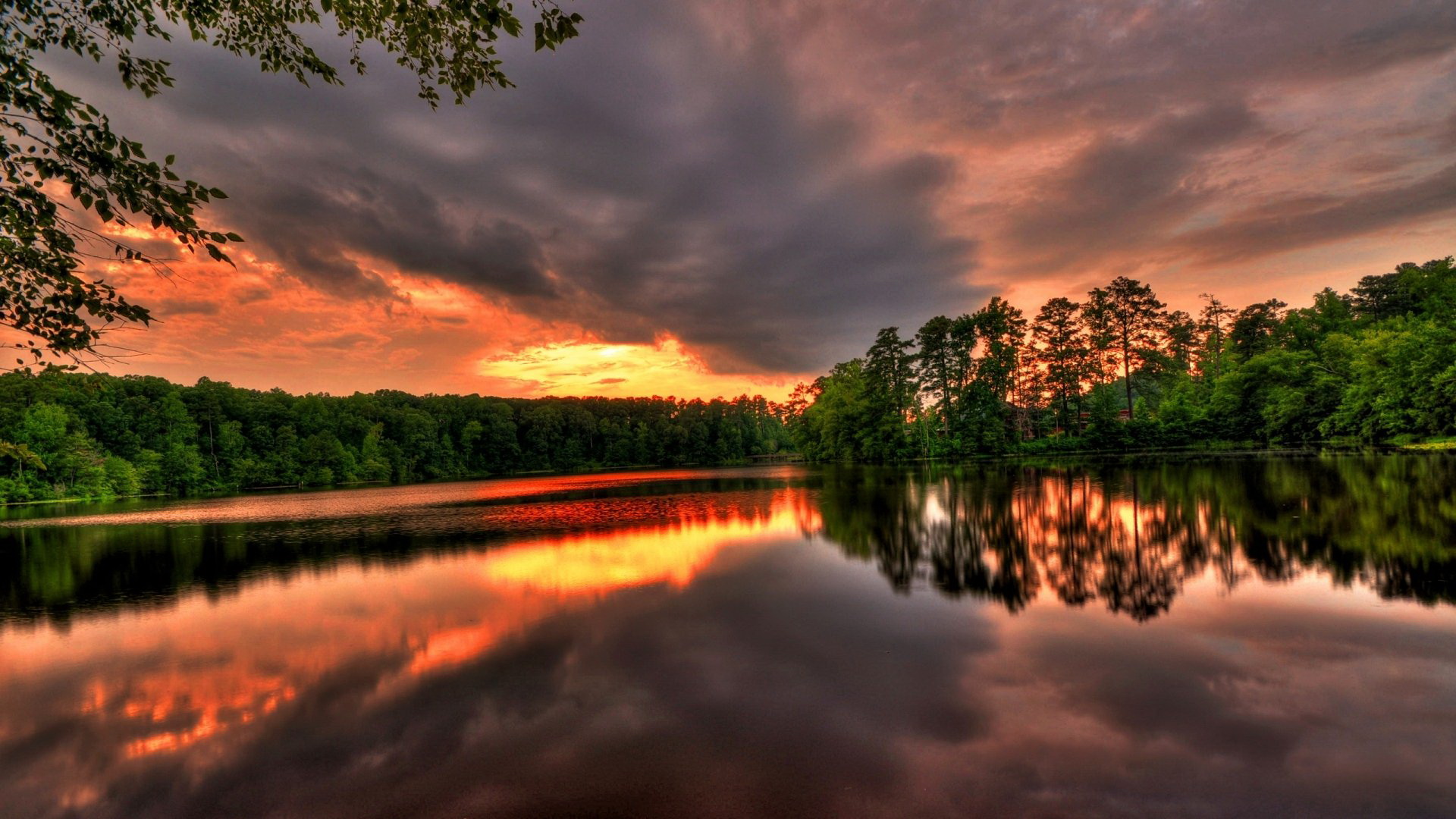 Téléchargez des papiers peints mobile Paysage, Coucher De Soleil, Lac, La Nature, Terre/nature, Réflection gratuitement.