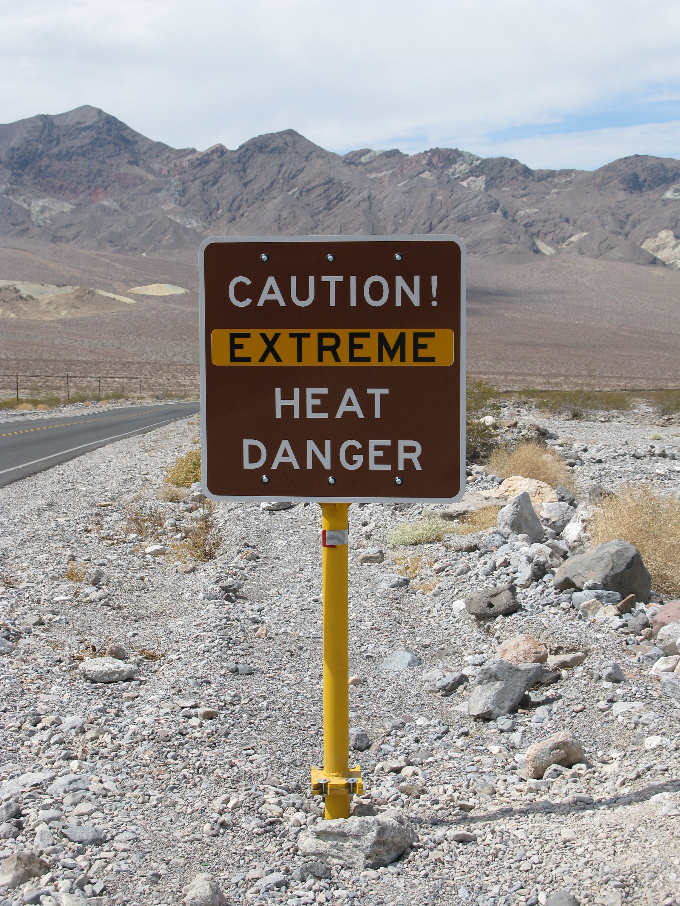 words, danger, road, sign