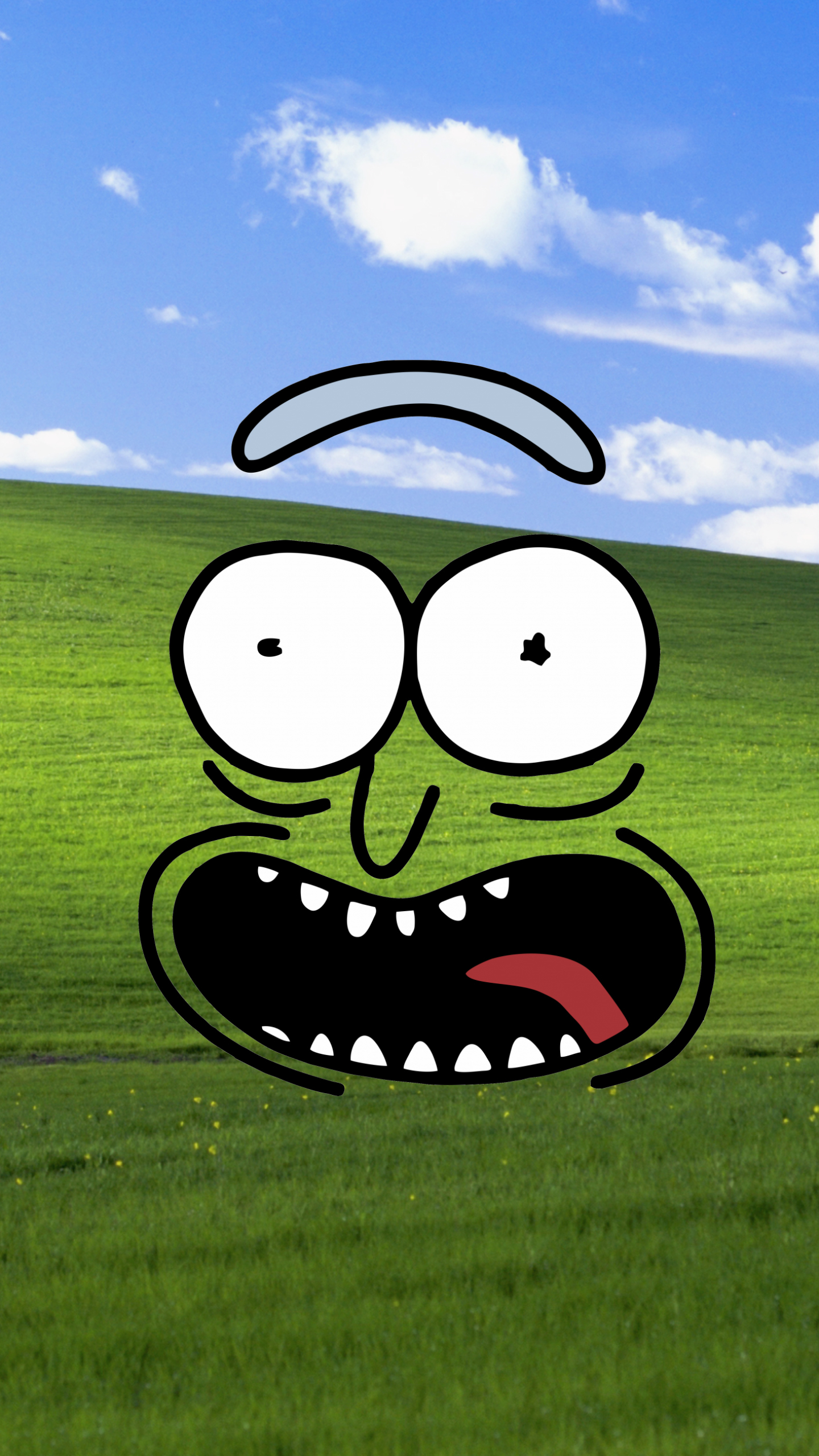 Download mobile wallpaper Grass, Hill, Tv Show, Rick Sanchez, Rick And Morty for free.