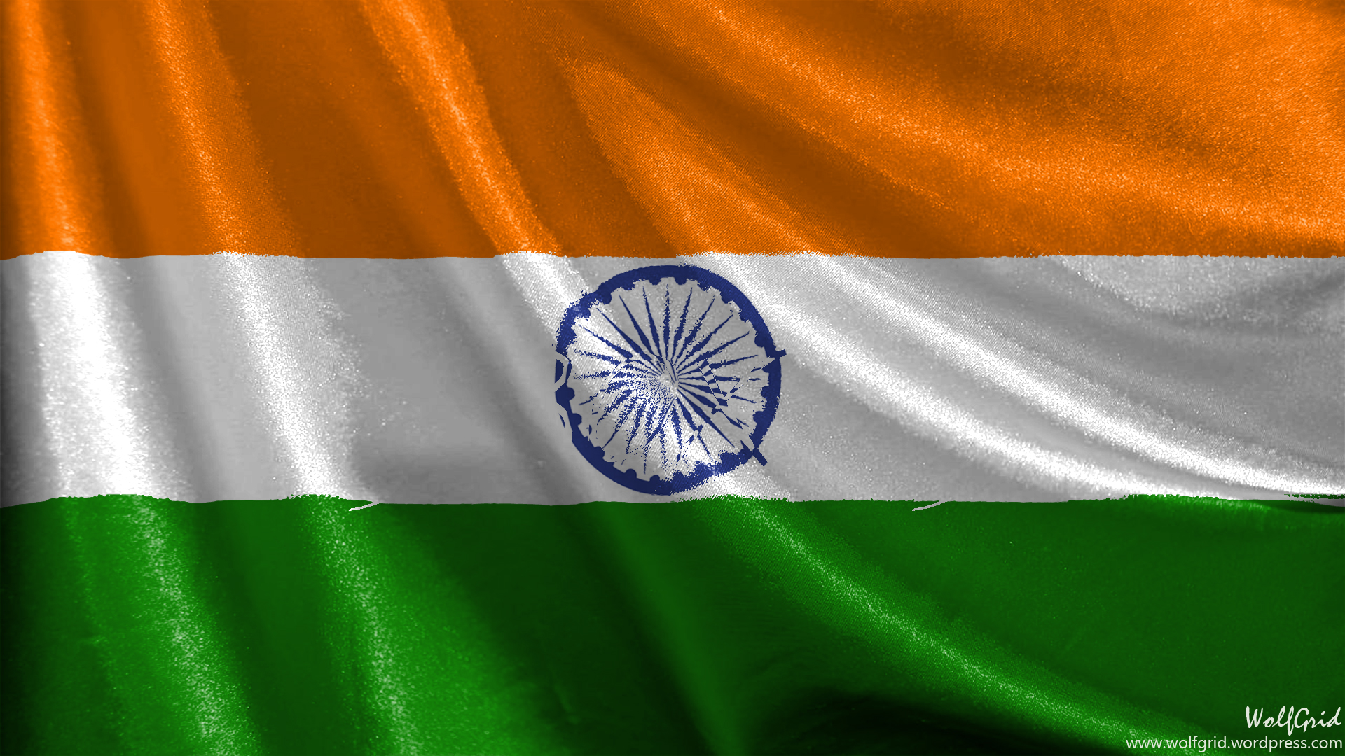 Популярні заставки і фони Прапор Індії на комп'ютер
