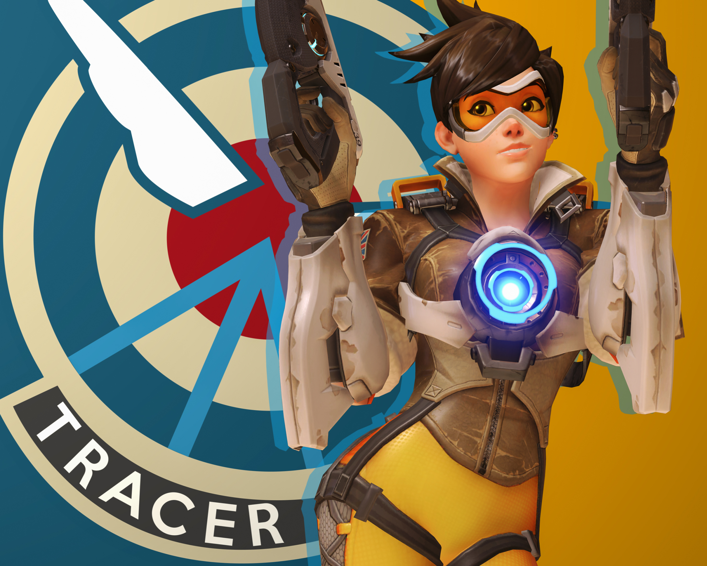 Скачати мобільні шпалери Відеогра, Надзор, Tracer (Overwatch) безкоштовно.