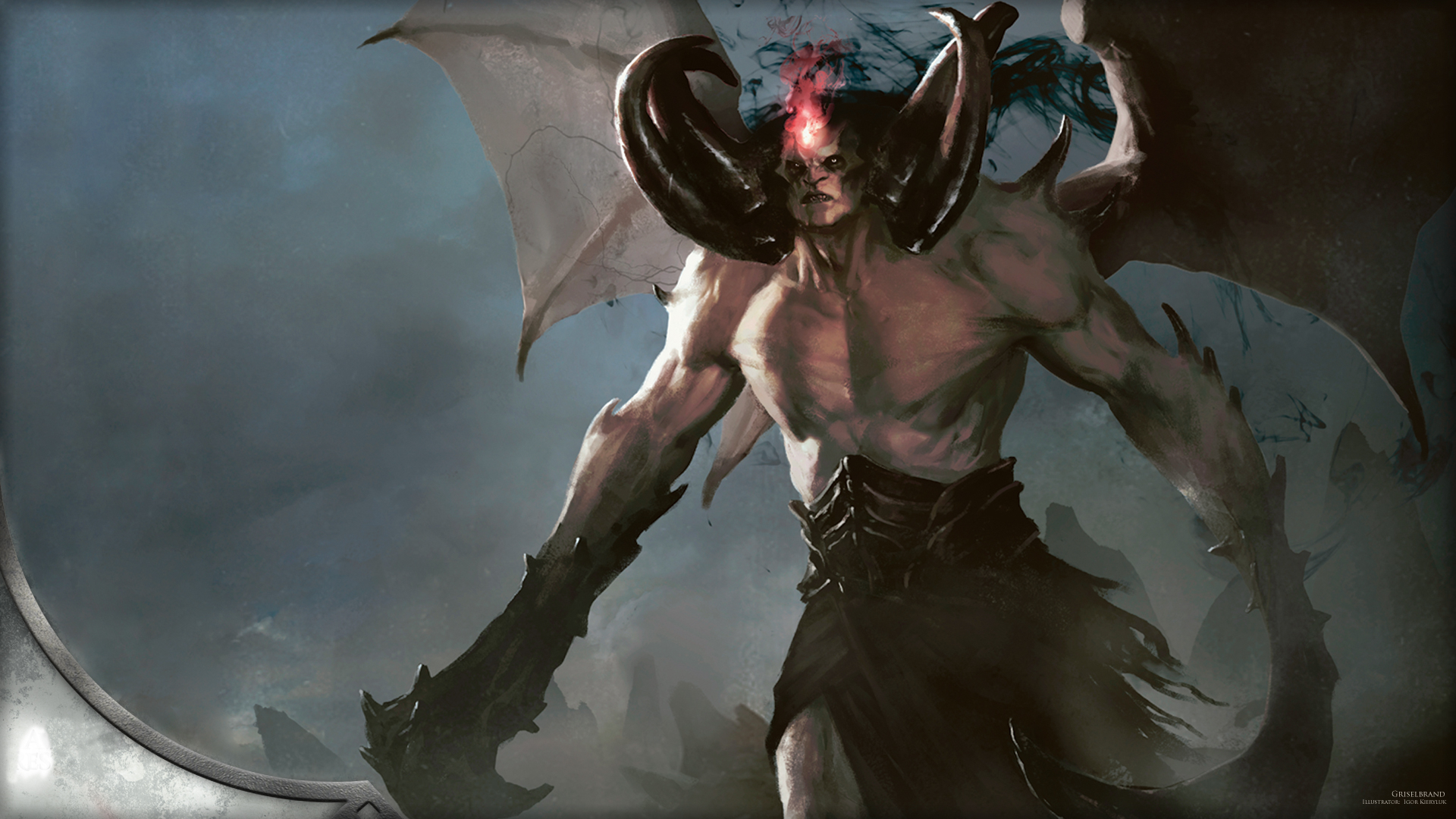Download mobile wallpaper Fantasy, Demon, Magic: The Gathering, Griselbrand for free.