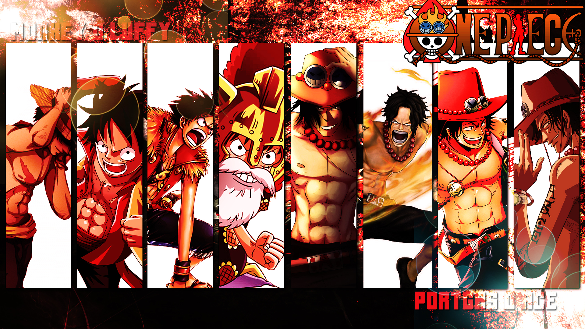 Baixar papel de parede para celular de Anime, Portgas D Ace, One Piece, Monkey D Luffy gratuito.