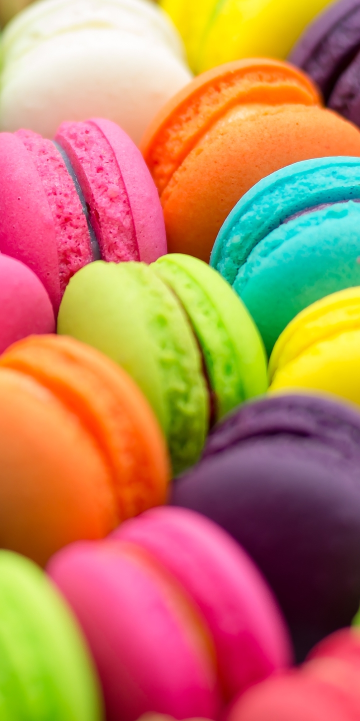 Download mobile wallpaper Food, Colors, Colorful, Sweets, Macaron for free.