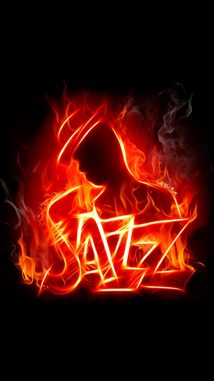 Download mobile wallpaper Music, Fire, Jazz for free.