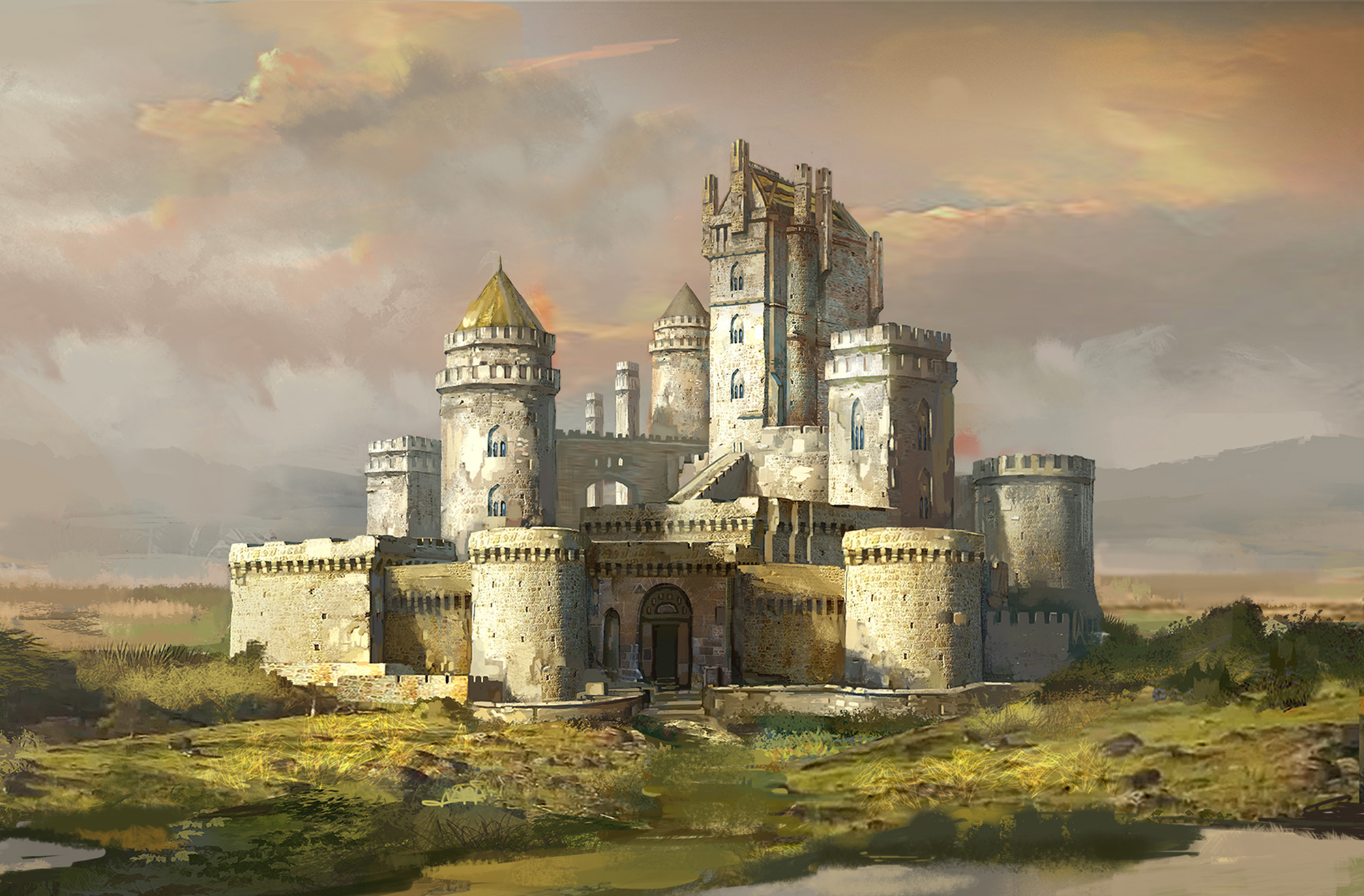 Free download wallpaper Fantasy, Castles, Castle on your PC desktop