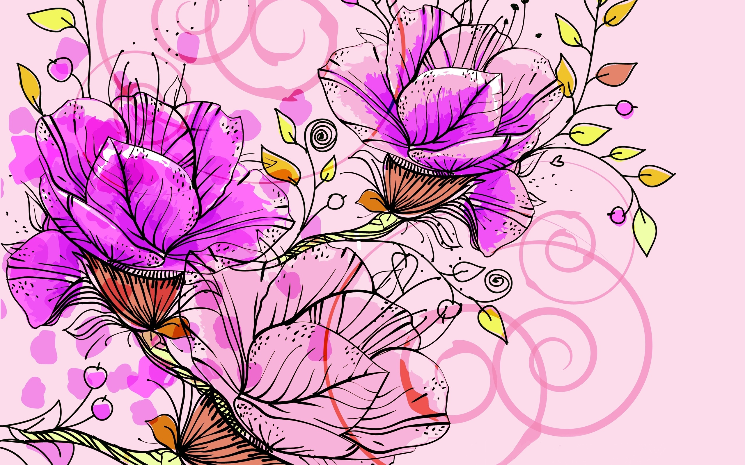 Download mobile wallpaper Vector, Flowers, Flower, Artistic for free.