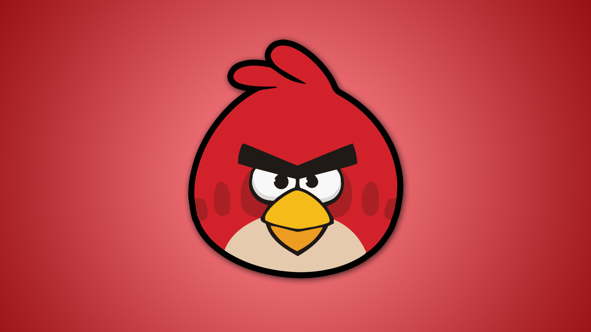 angry birds, games, background, red HD wallpaper