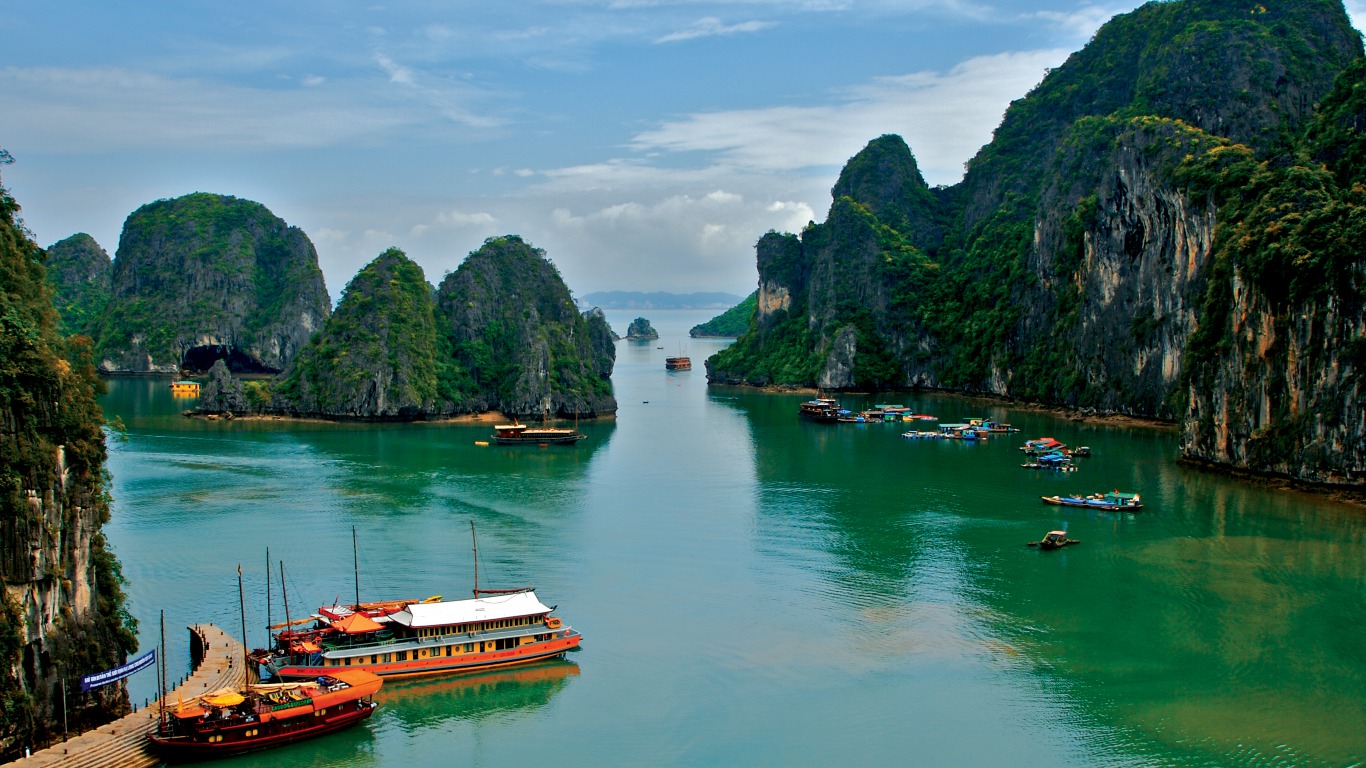 bay, vietnam, photography, hạ long bay, boat, earth, seascape