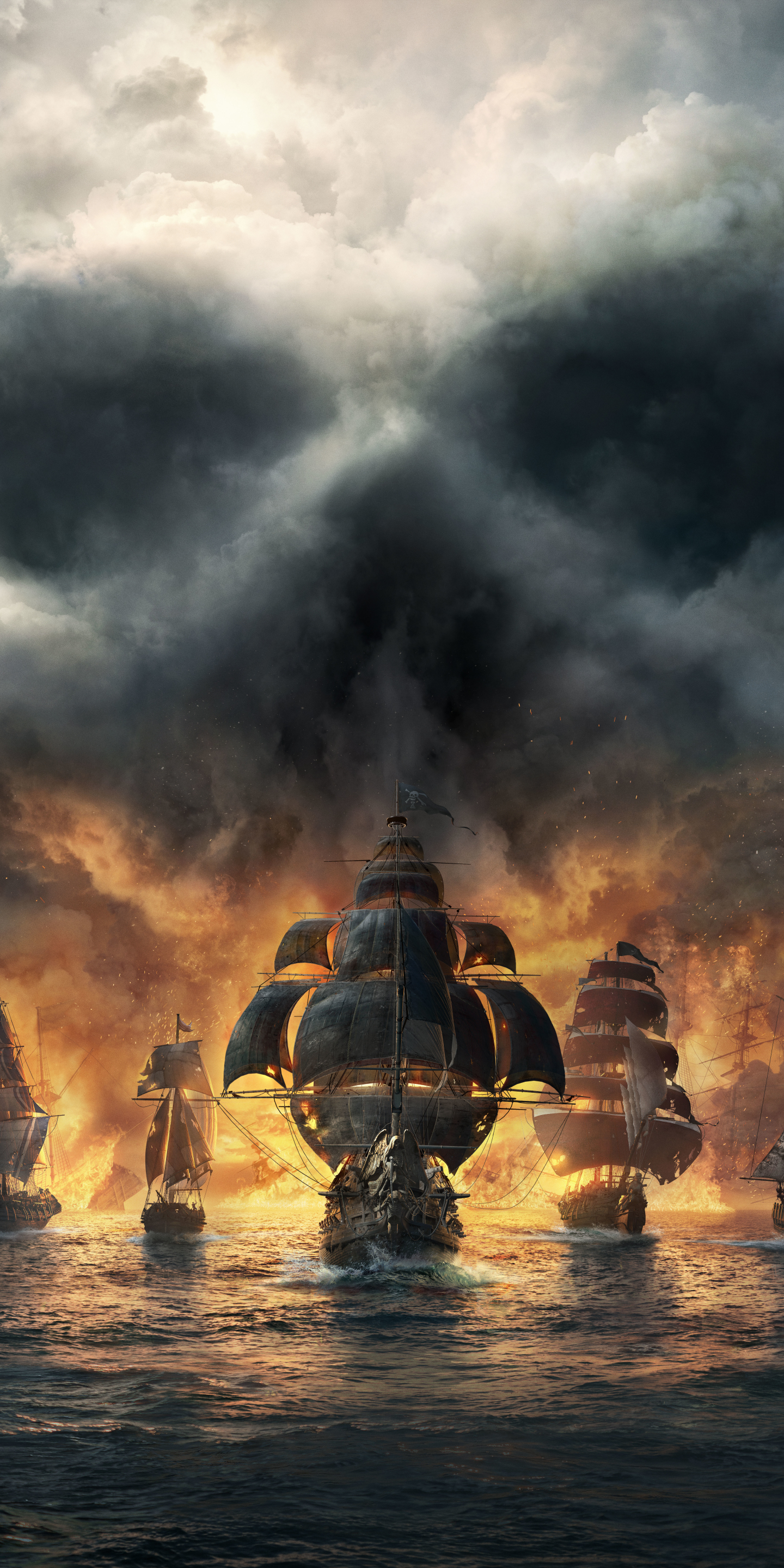 Download mobile wallpaper Video Game, Pirate Ship, Skull And Bones for free.