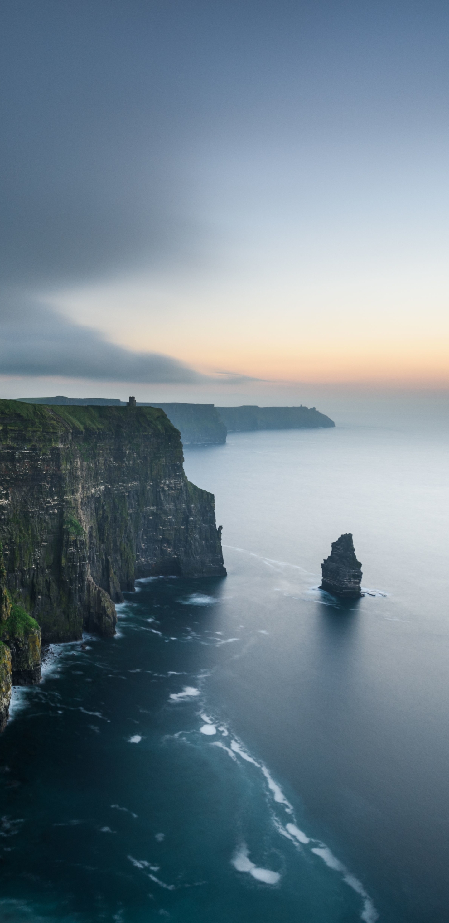 Download mobile wallpaper Landscape, Sea, Earth, Cliff, Coastline, Ireland, Seascape, Cliffs Of Moher for free.