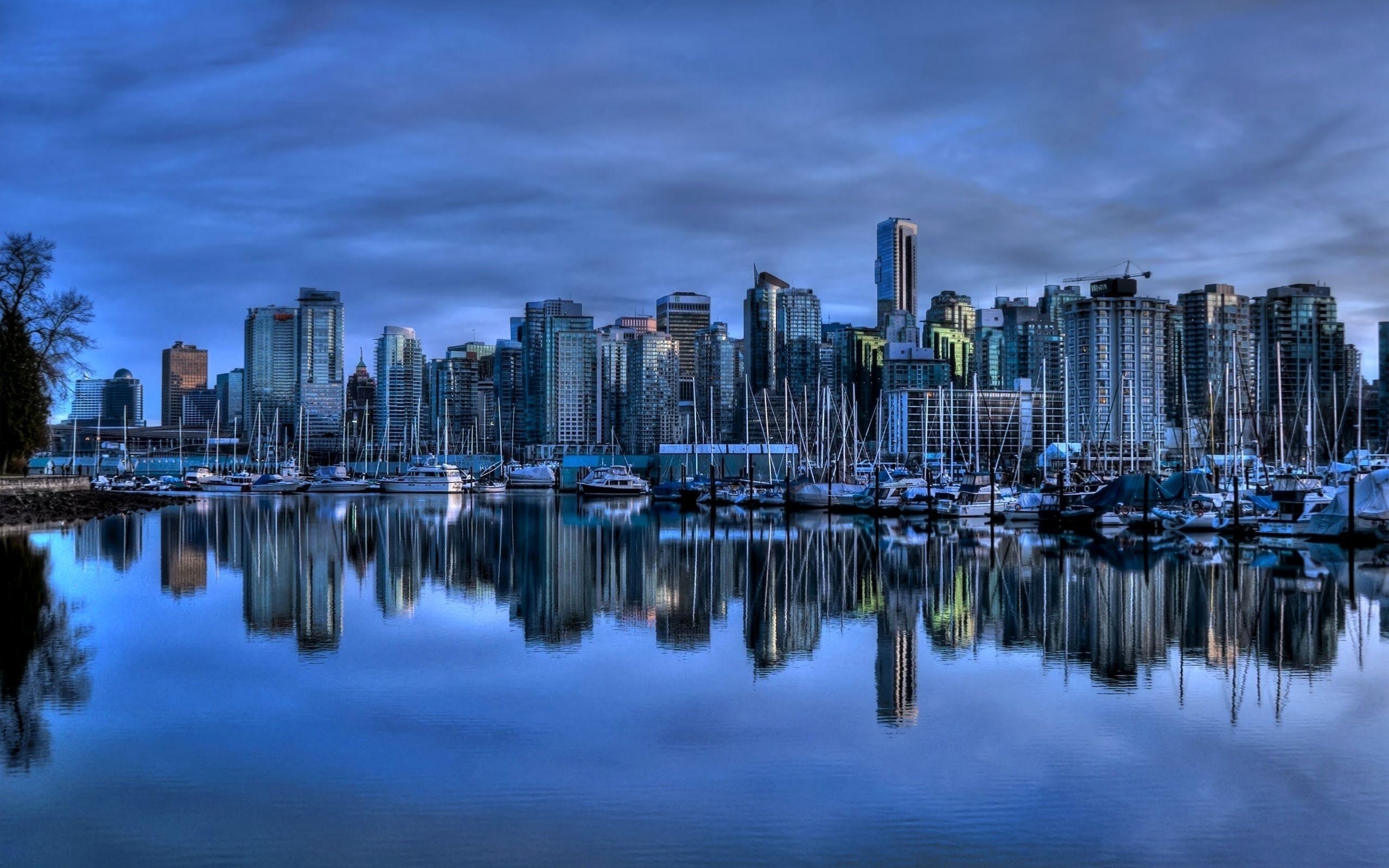 Free download wallpaper Cities, Canada, Hdr, Vancouver, Man Made on your PC desktop